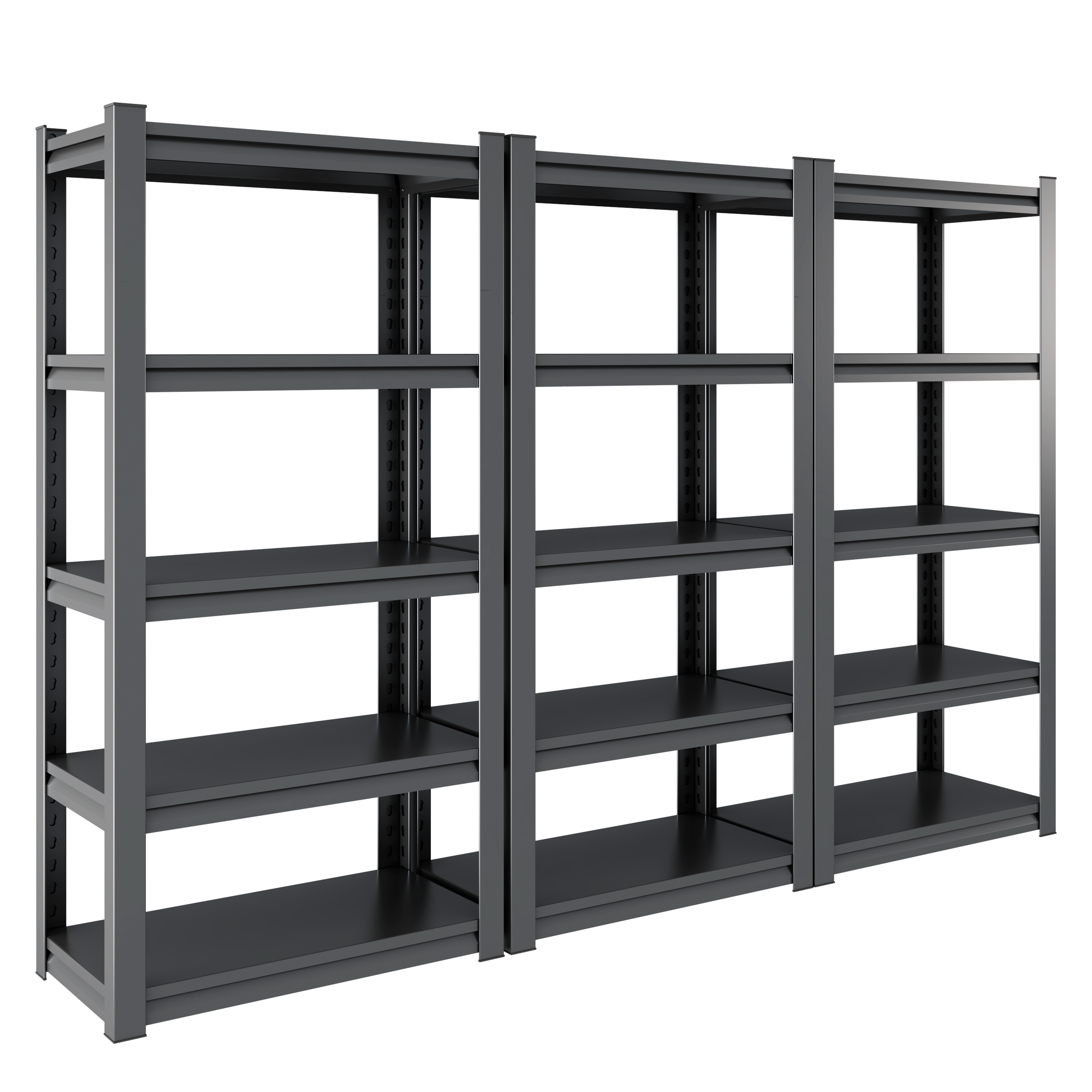 5 Tier Metal Shelves for Storage Garage Shelving 2000LBS Heavy Duty Storage Shelves Adjustable Garage Shelf Industrial Shelving Unit Storage Utility Rack
