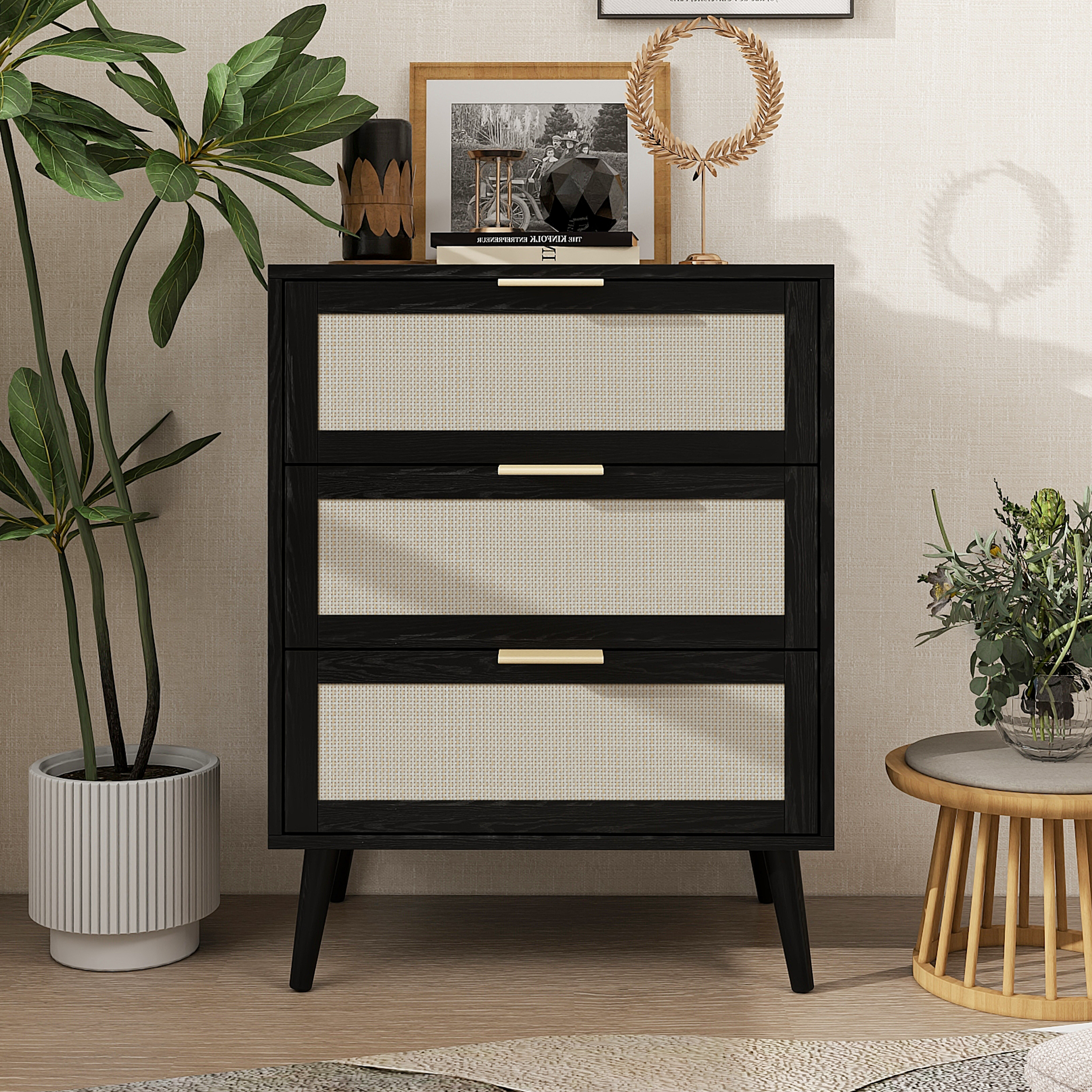 3 Drawer Cabinet, Suitable for bedroom, living room, study