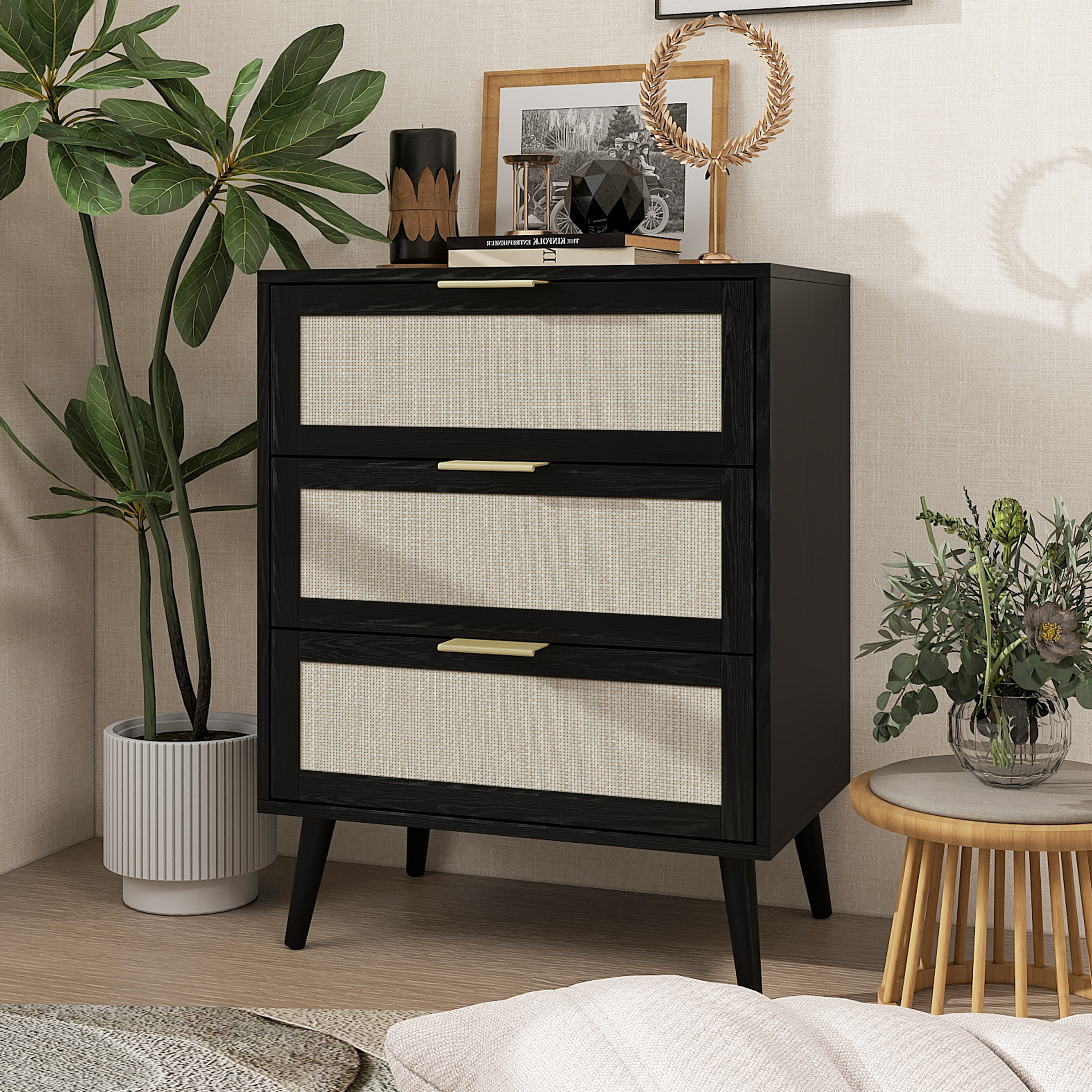 3 Drawer Cabinet, Suitable for bedroom, living room, study