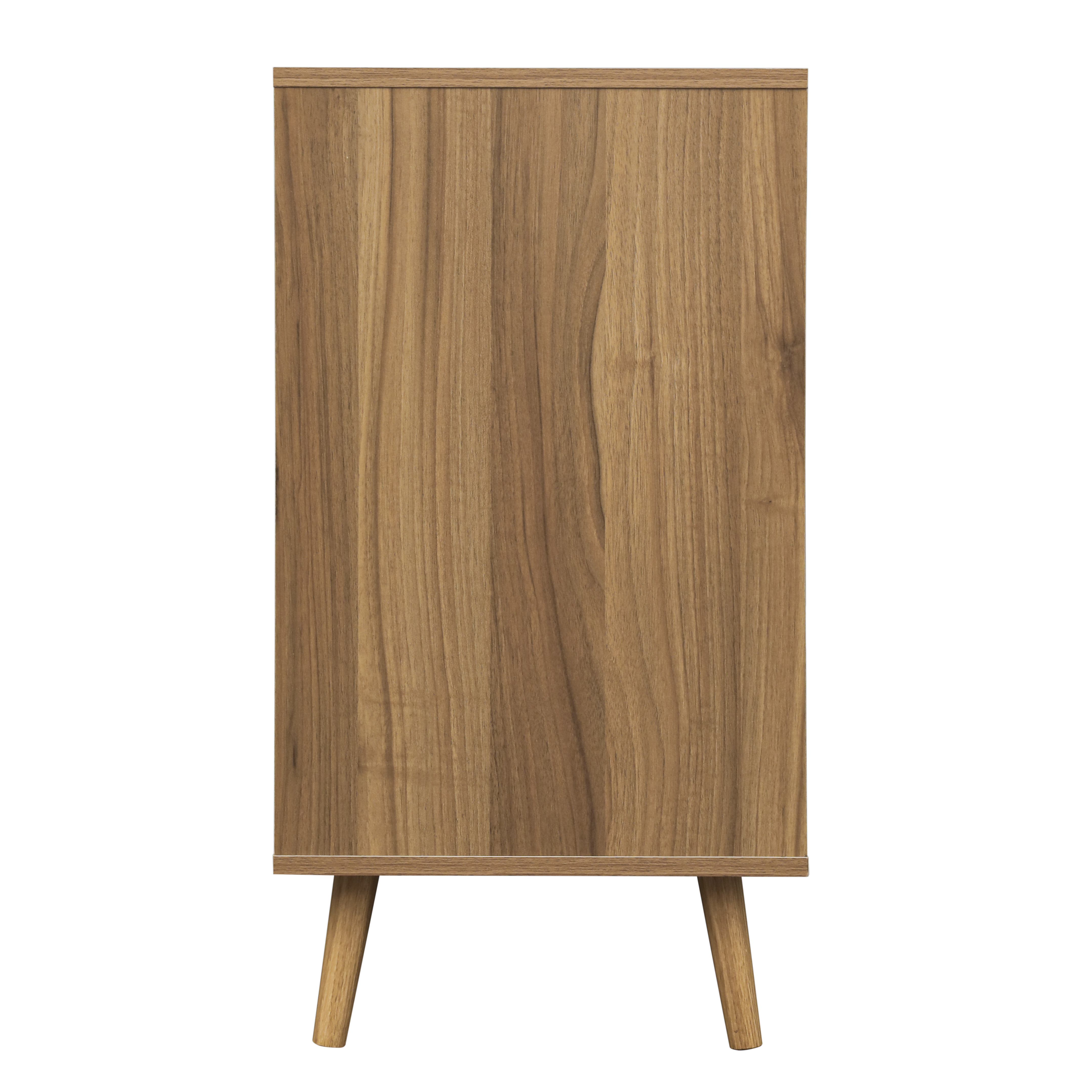 Modern 6 Drawer Dresser Wood Cabinet (Walnut) 