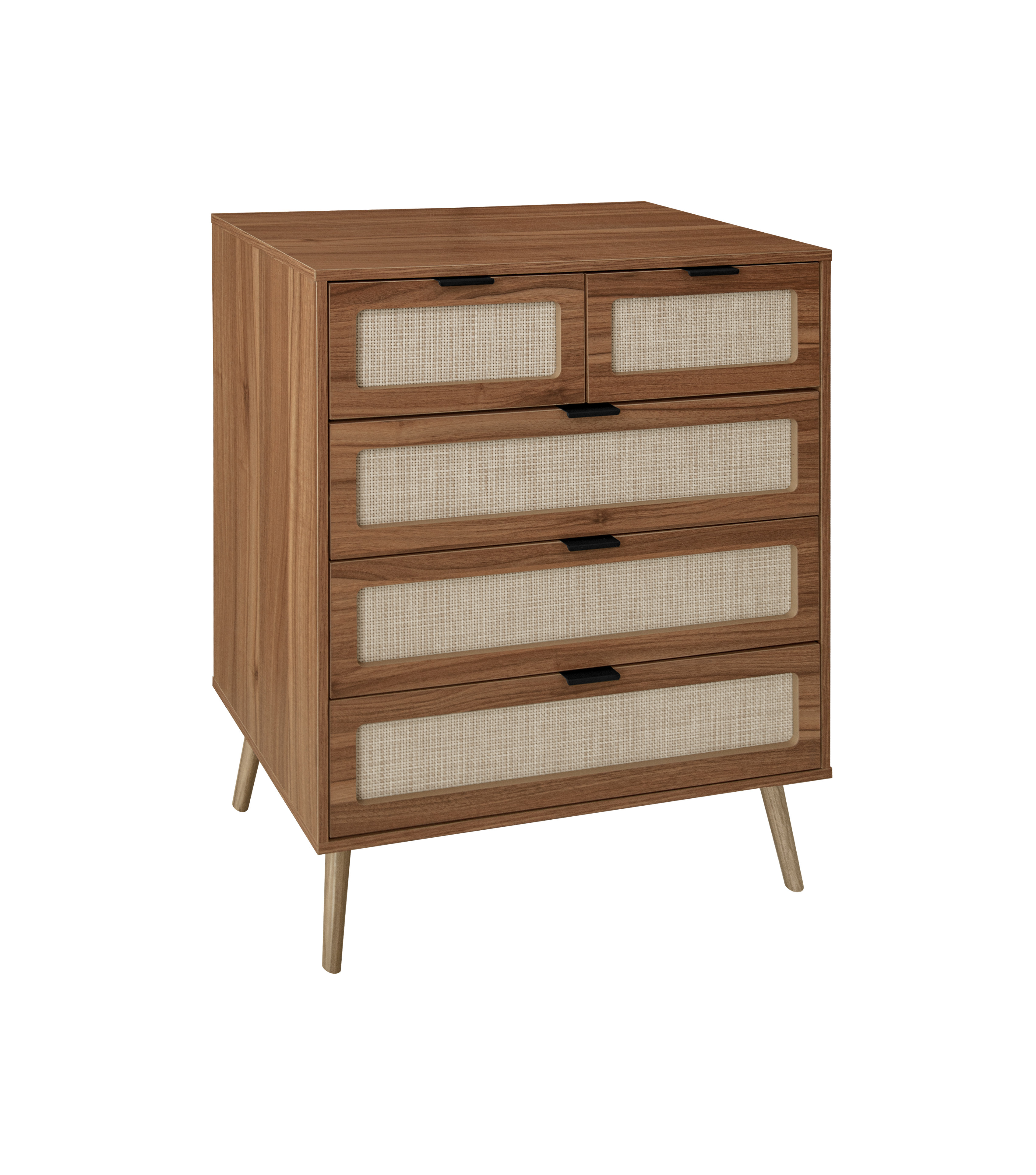 5 Drawer Cabinet, Accent Storage Cabinet, Suitable for Living Room, Bedroom, Dining Room, Study