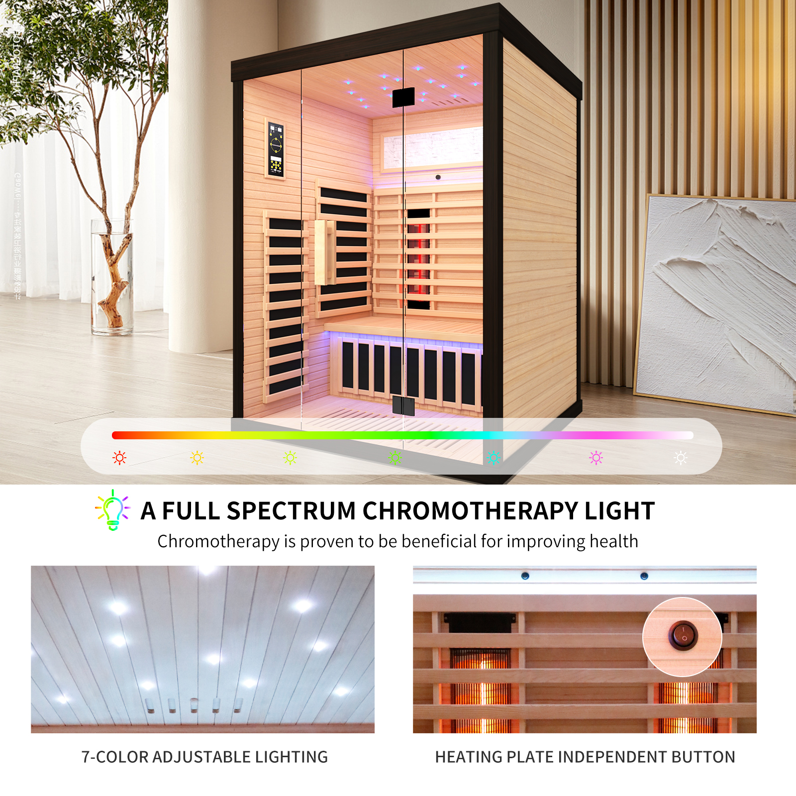 Boyel Living Luxury double sauna room 