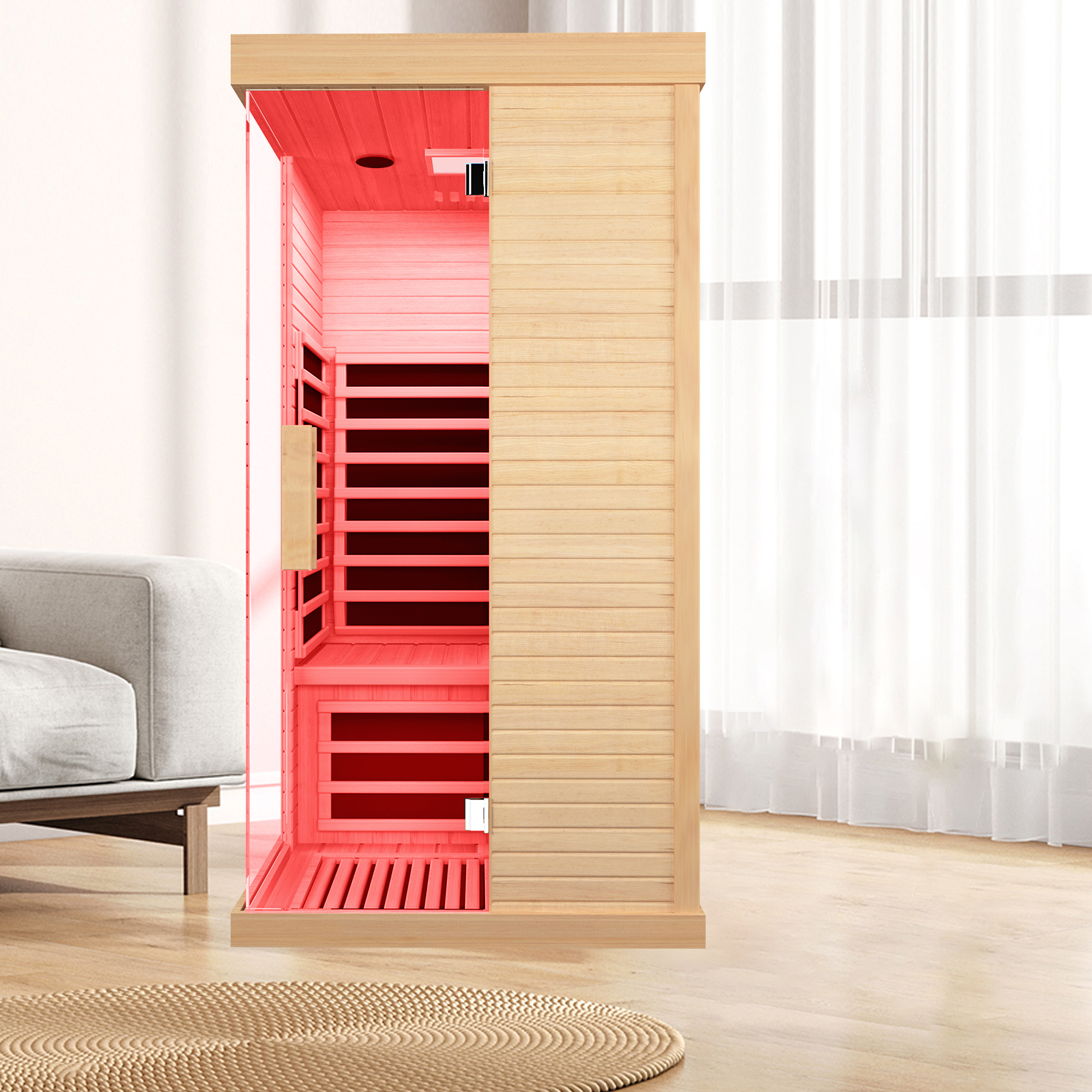 Boyel Living Canadian hemlock single sauna room 