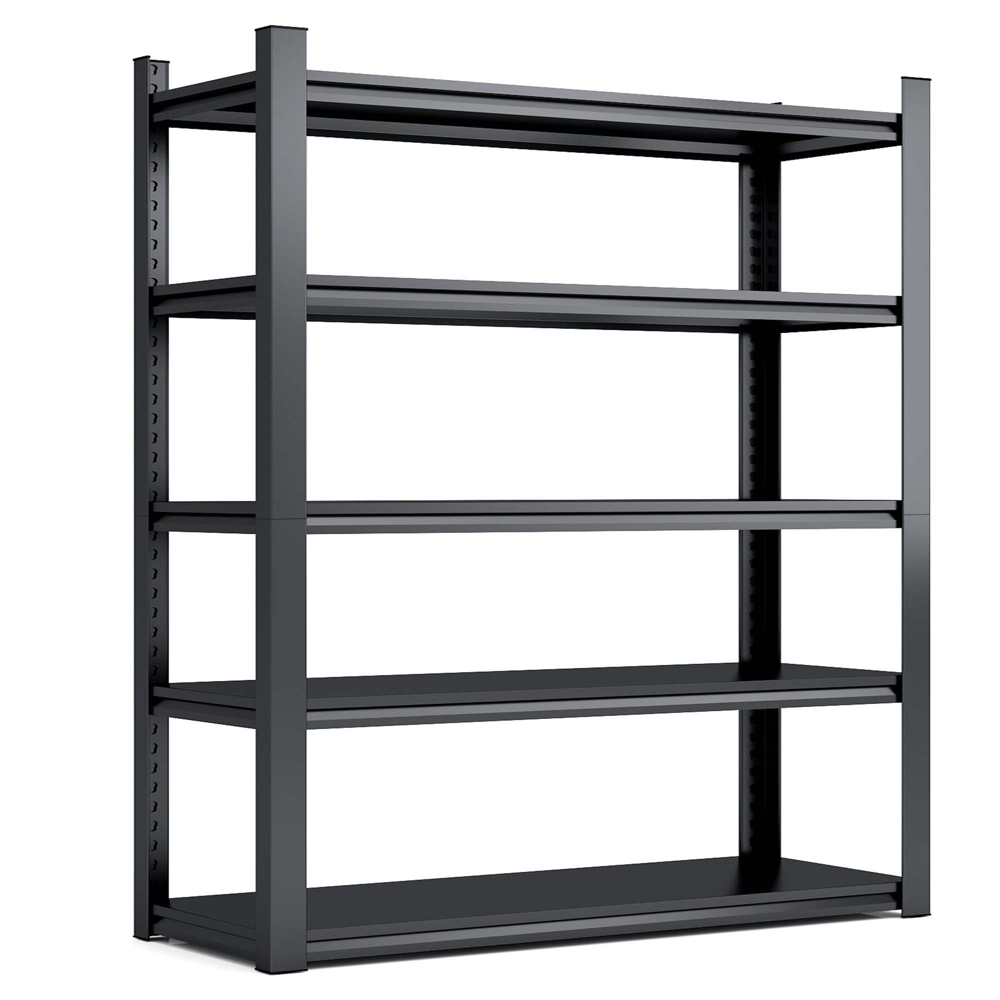 5 Tier Metal Shelves for Storage Garage Shelving 2000LBS Heavy Duty Storage Shelves Adjustable Garage Shelf Industrial Shelving Unit Storage Utility Rack