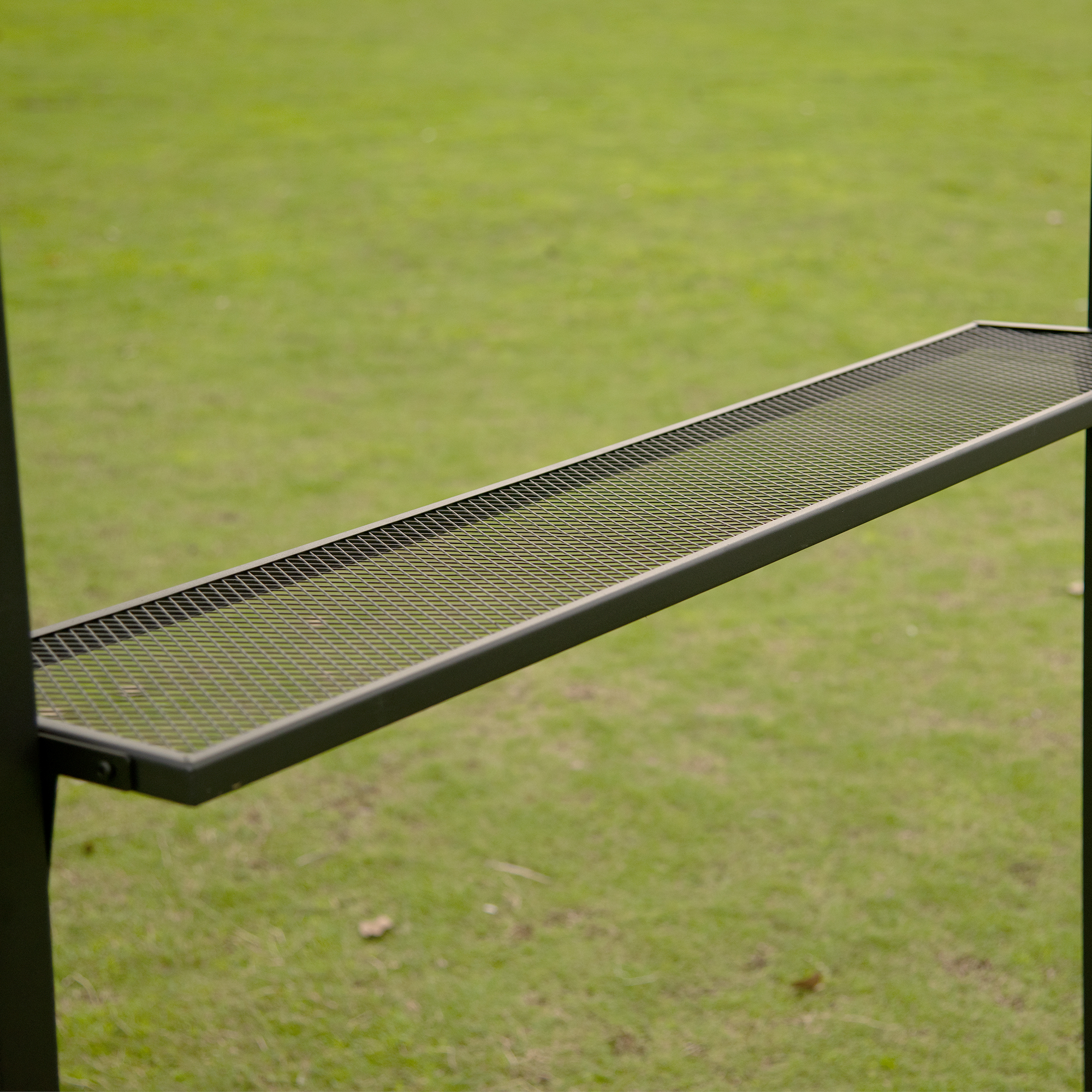 Mondawe 12Ft.Lx4.3Ft.W Iron Double Tiered Backyard Patio BBQ Grill Gazebo with Bar Counters Beige-Mondawe