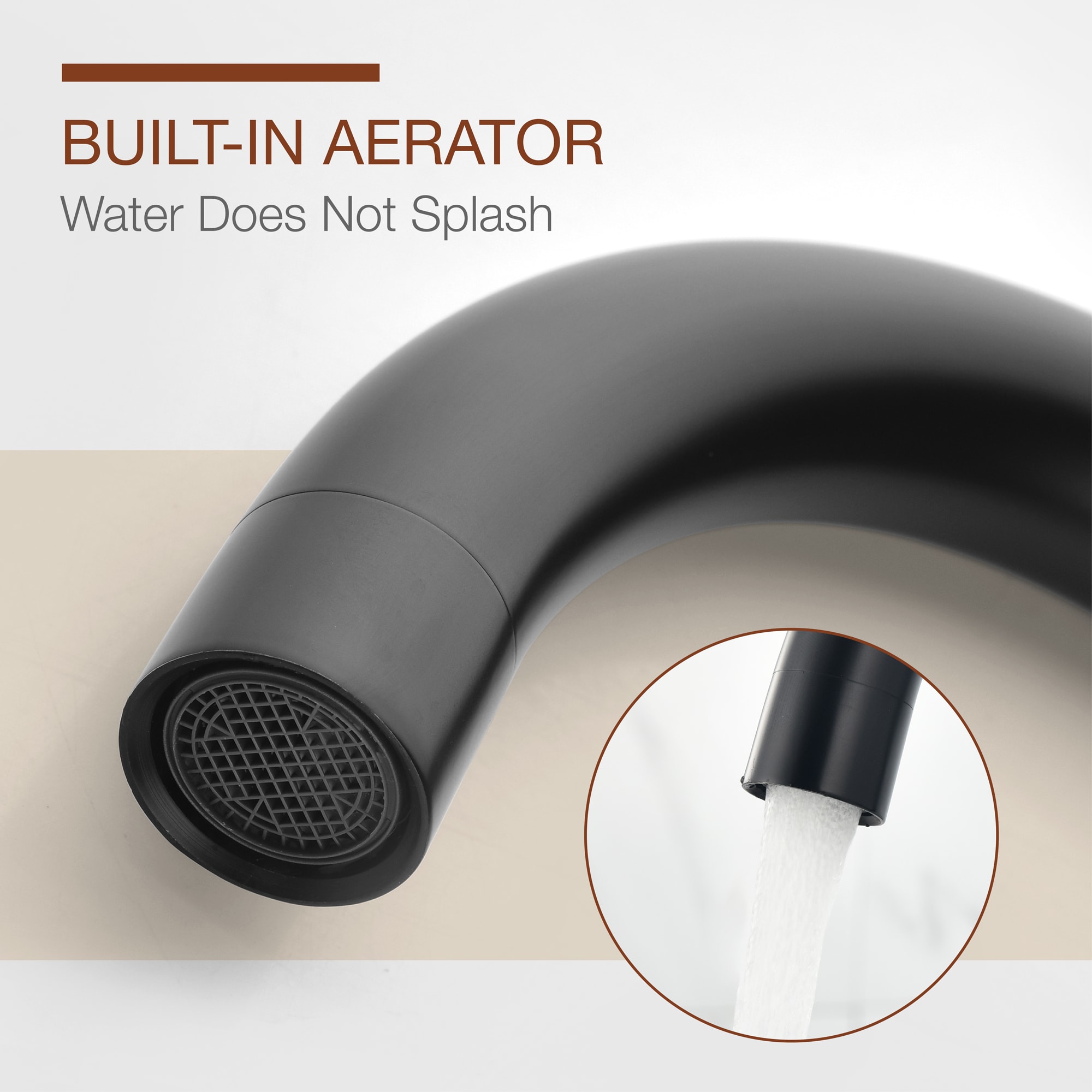 Mondawe Double Handle 8 Inch Brass 3 Hole Widespread Bathroom Sink Faucet in Black/Gold/Nickel-Mondawe