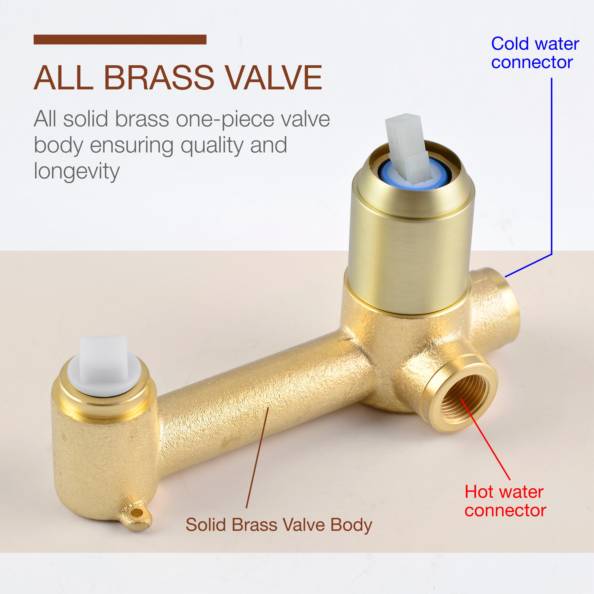 Mondawe Wall Mount Bathroom Sink Faucet Single Handle in Black/Gold-Mondawe