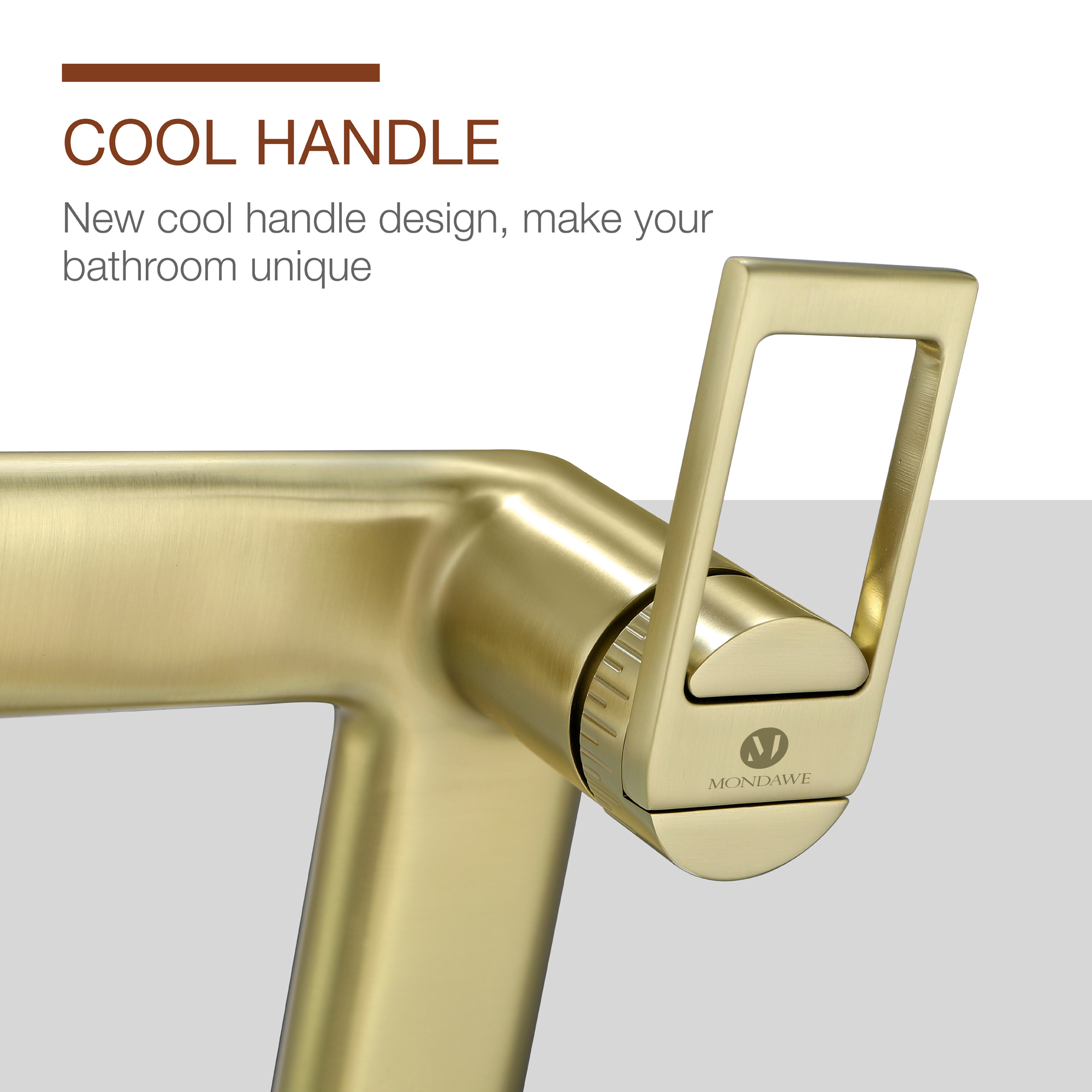 Trendy Long Spout Brass Single-Handle Single-Hole Bathroom Faucet Sink Faucet Bathroom Faucet in Brushed Gold/ Brushed Black Chrome