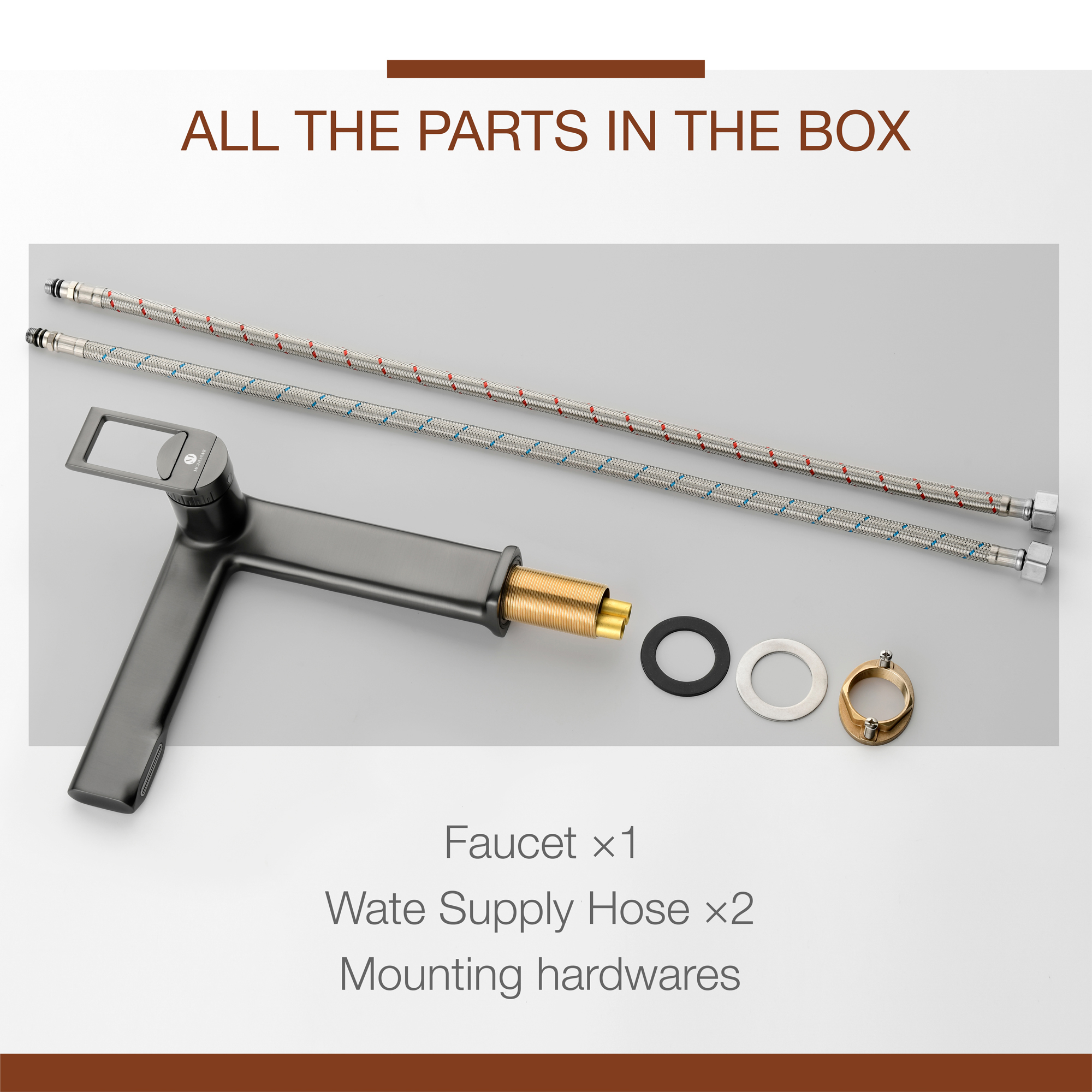 Trendy Long Spout Brass Single-Handle Single-Hole Bathroom Faucet Sink Faucet Bathroom Faucet in Brushed Gold/ Brushed Black Chrome