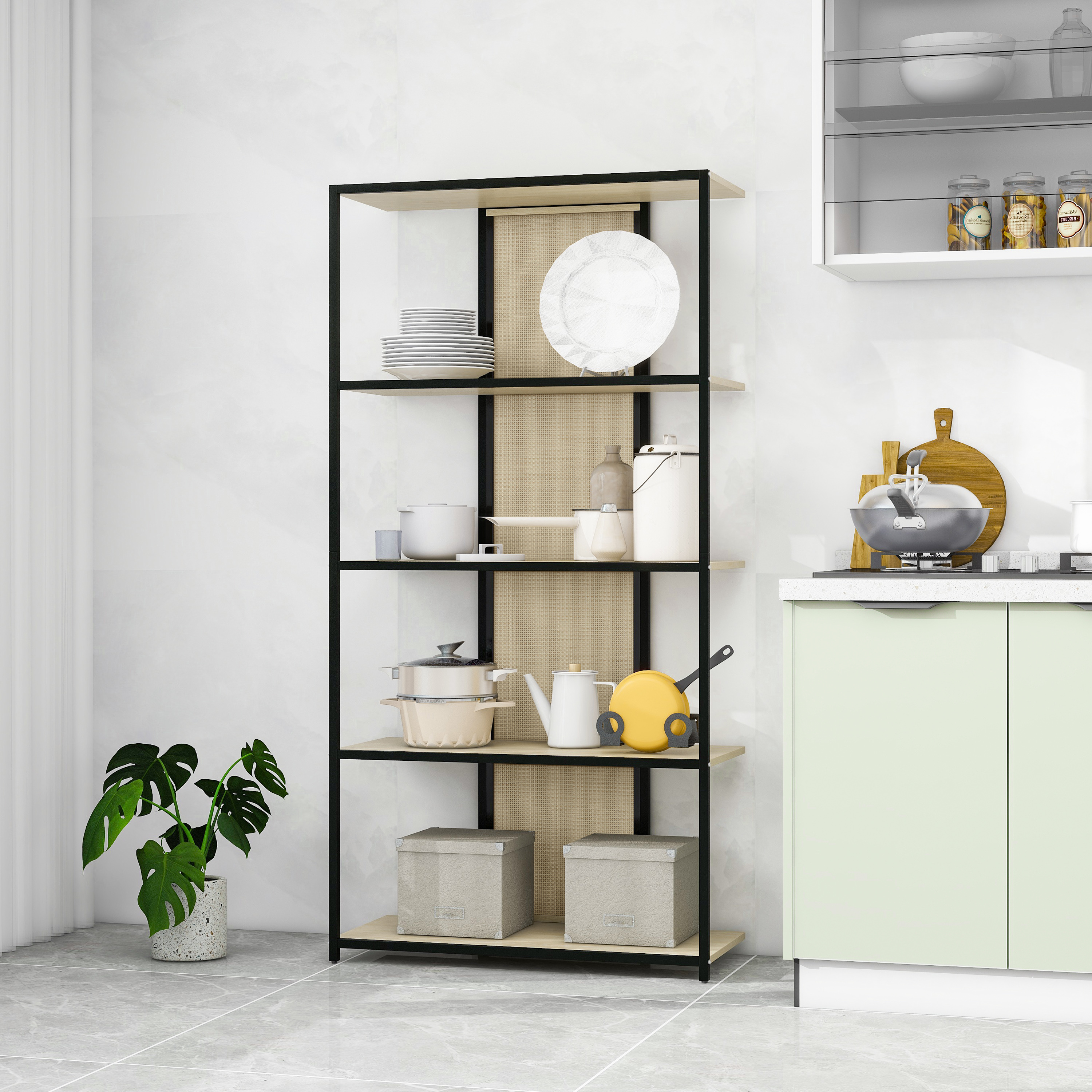 5 LAYER RACK,Suitable for Bedroom, Living Room, Study, Dining Room and Entrance