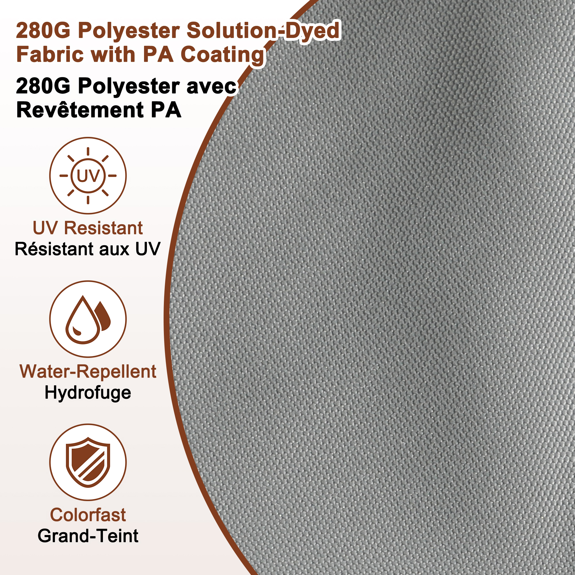 Square Aluminum Cantilever Patio Umbrella with 90° Tilt, LED & Bluetooth Mood Light, and Base Included