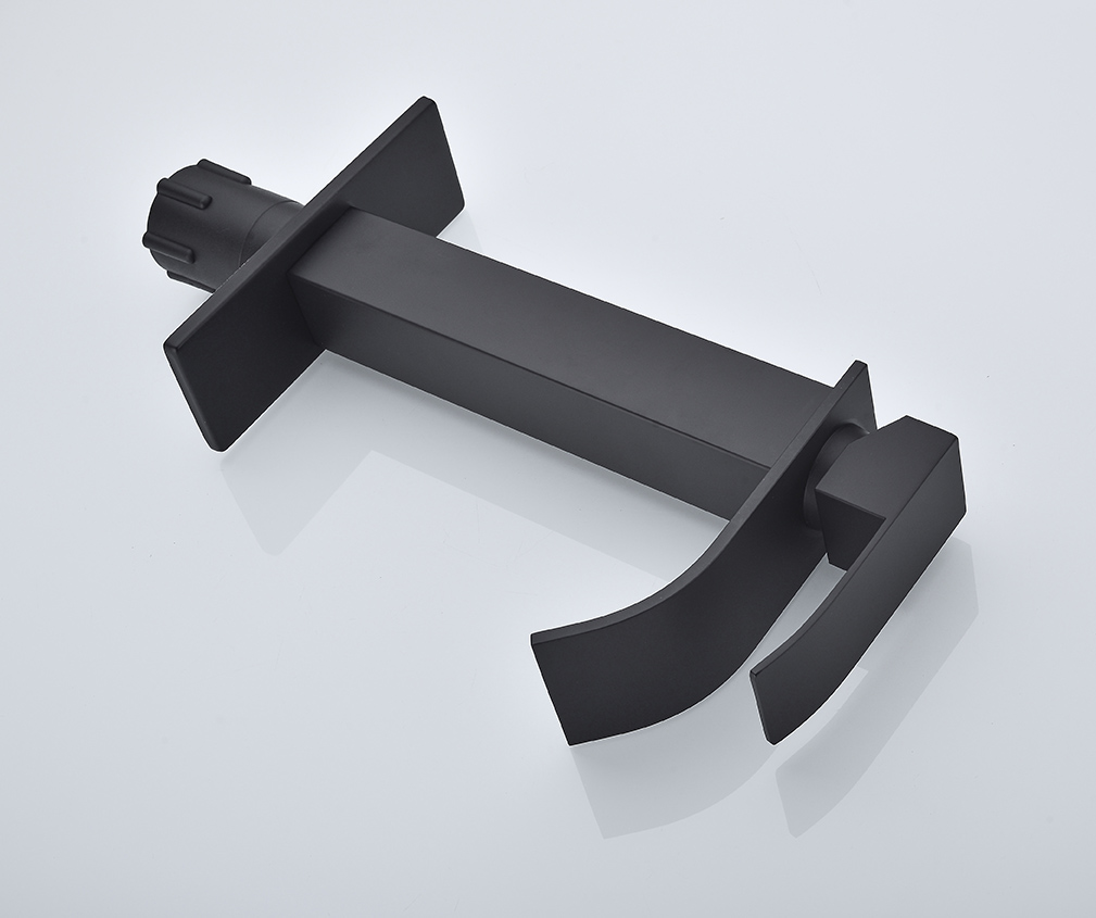 Mondawe Waterfall Spout Bathroom Faucet,Single Handle Bathroom Basin Sink Faucet