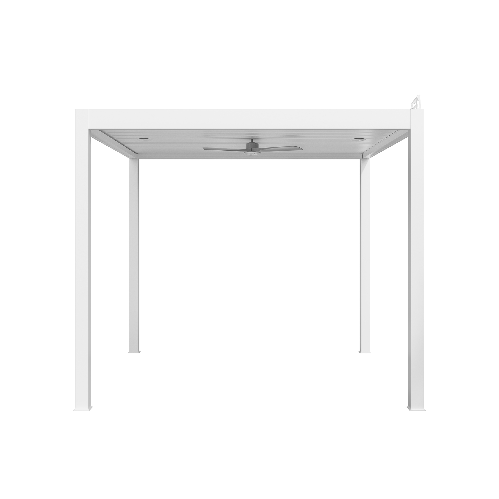 Aluminum Outdoor Pergola Gazebo with Adjustable Louvered Roof and Solar-Powered LED Lights – Modern Weather-Resistant Patio Shade Structure