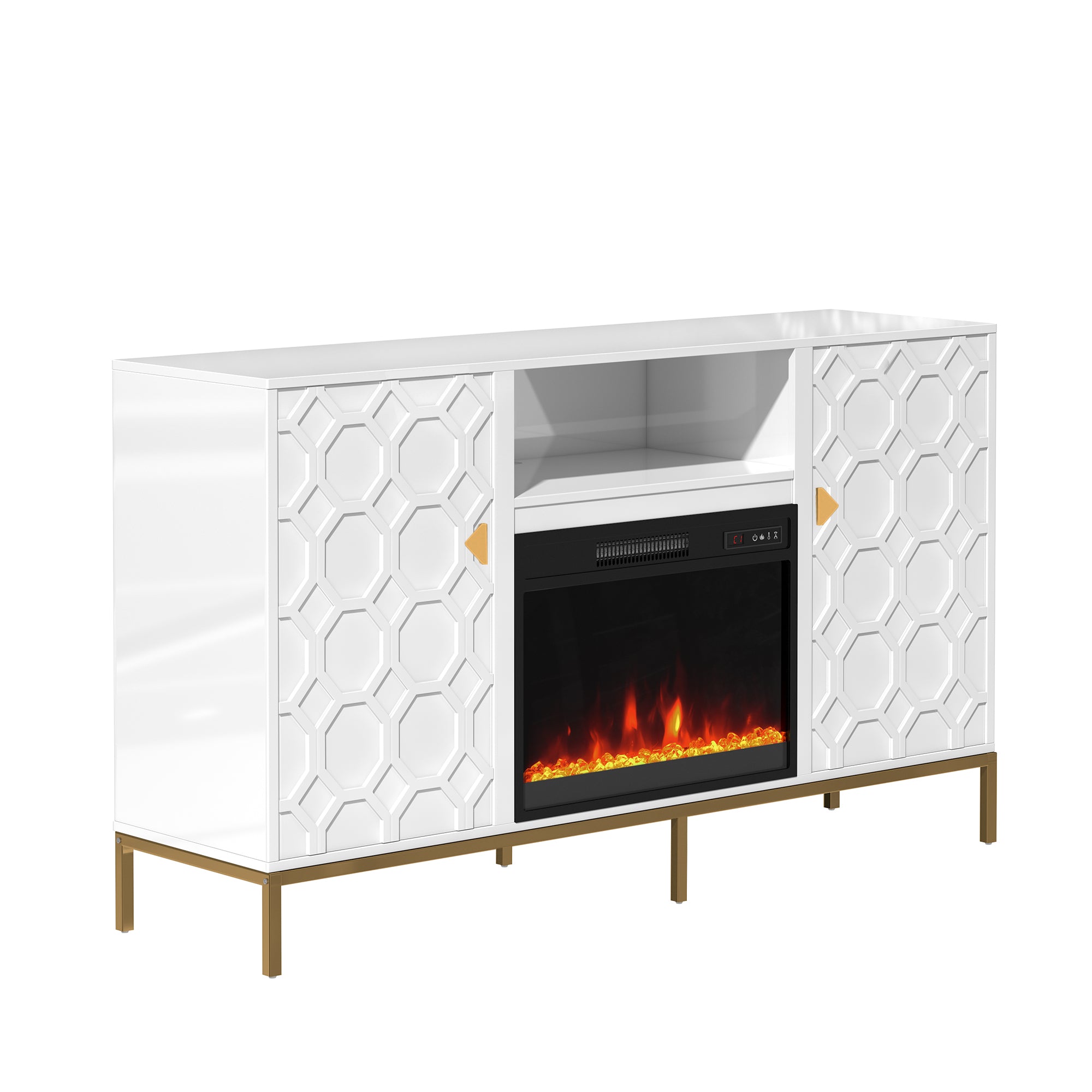 59.53'' TV Cabinet with Electric Fireplace