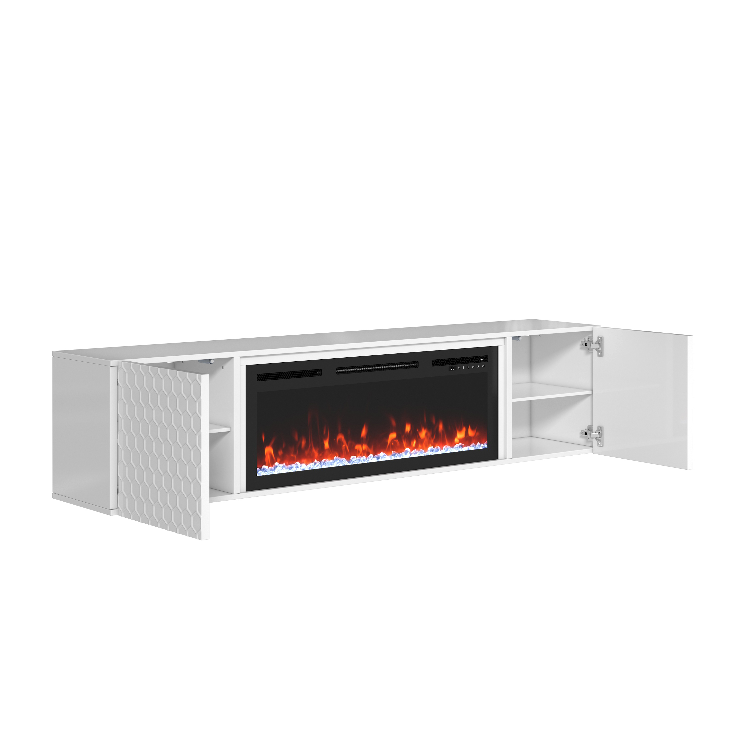 Floating TV Stand with 36" Electric Fireplace