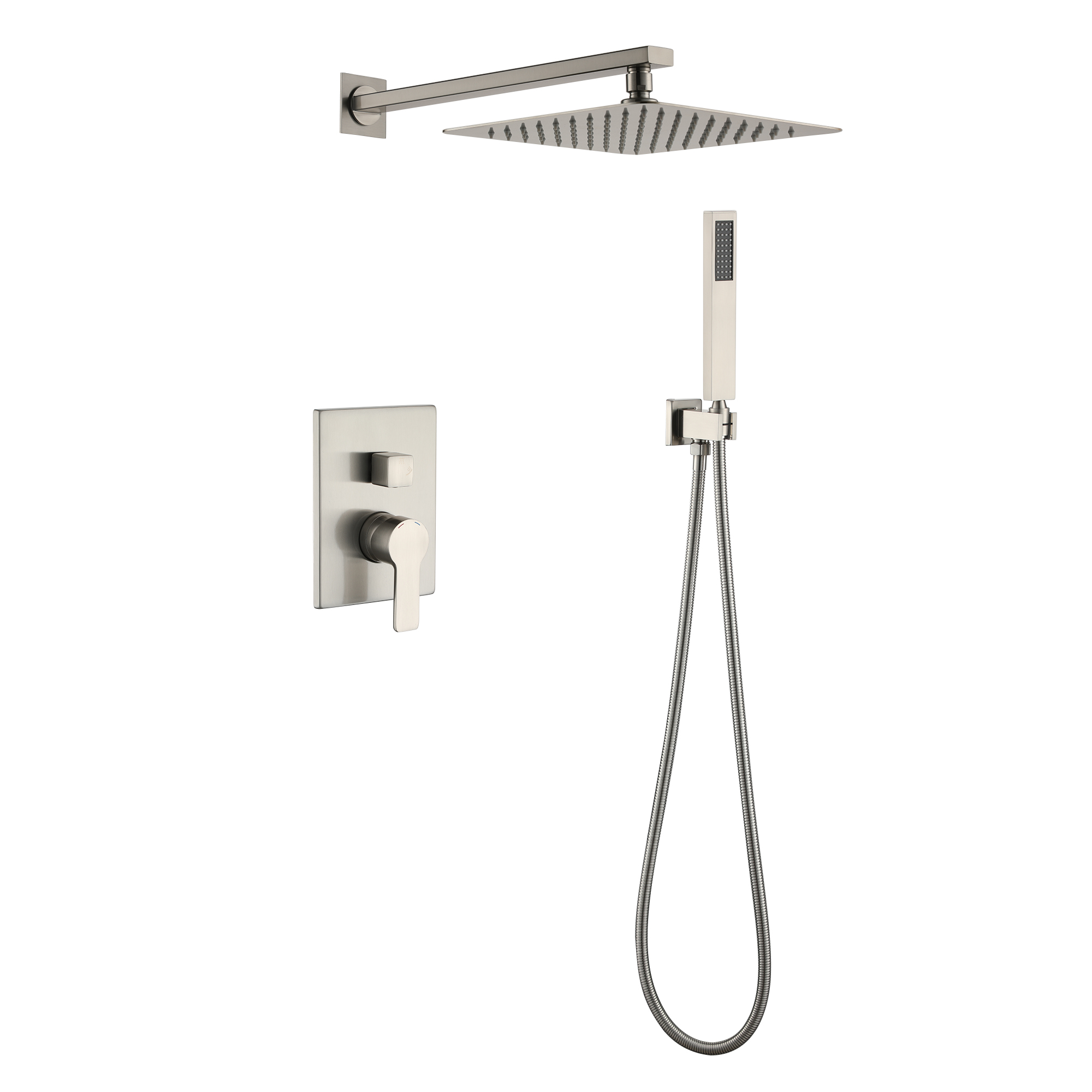 Boyel Living 10 in. Shower System Shower Towers with Hand Shower in Matte Black