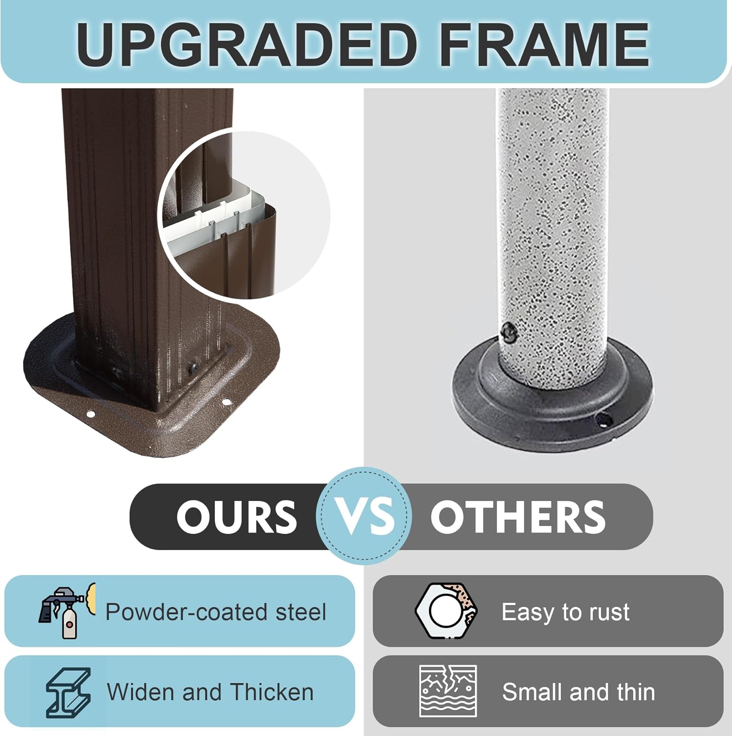 Hardtop Grill Gazebo, Outdoor BBQ Gazebo with 2 Side Shelves and Sloping Galvanized Steel Roof, Metal Permanent Grill Canopy with Ceiling Hooks for Patio, Lawn, Backyard, Deck