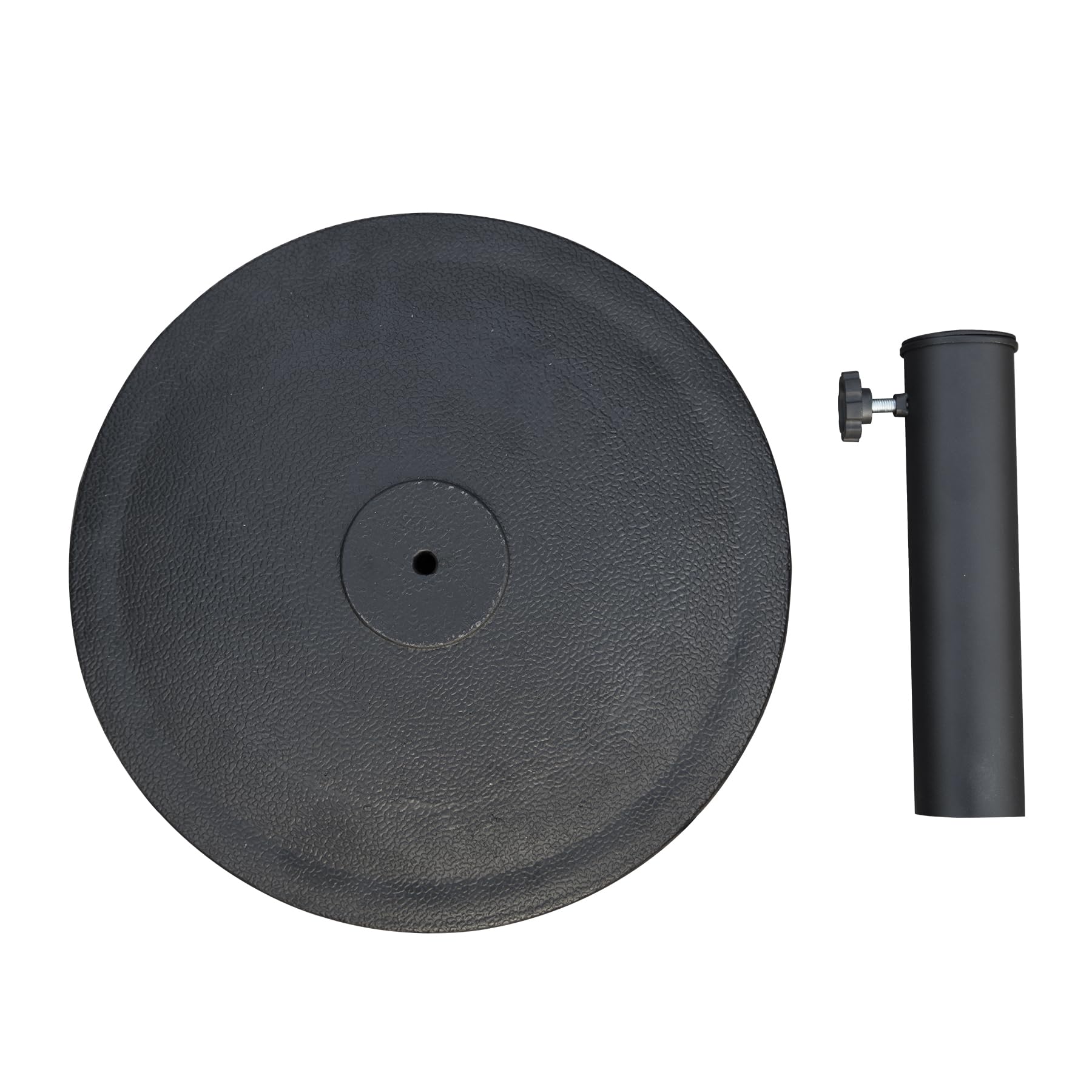 Patio Umbrella Base, Umbrella Stand Base with Adjustable Knob, Patio Table Umbrella Base for Outdoor 1.5''~1.9'' Market Umbrella Heavy Duty Umbrella Holder, Black