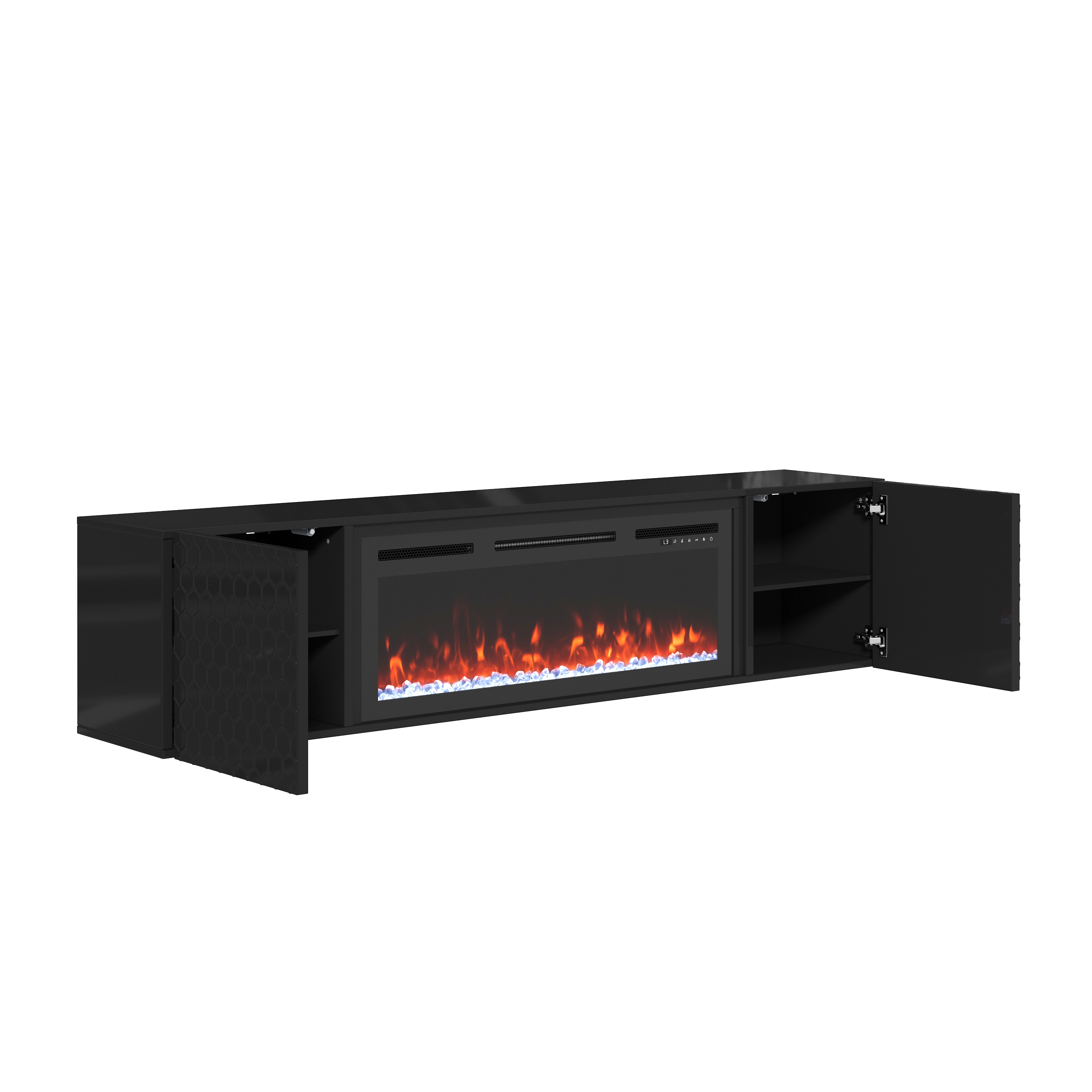 Floating TV Stand with 36" Electric Fireplace