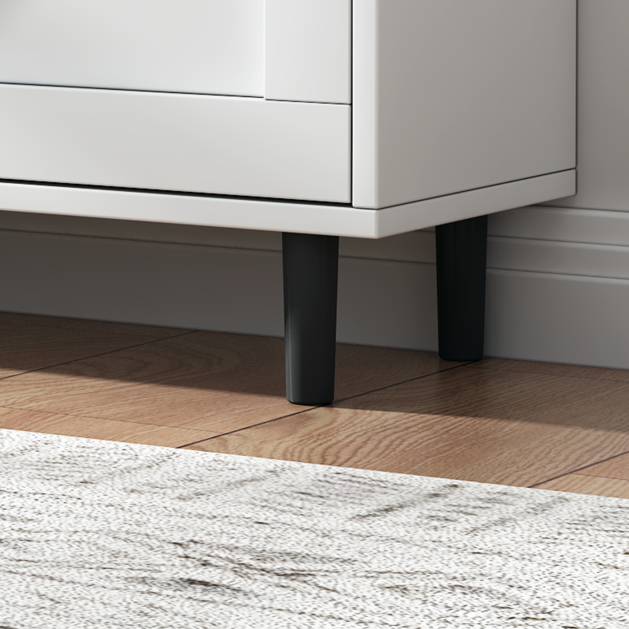 Farmhouse Shoe Storage Cabinet with Barn Door Design, Shoe Organizer with 2 Flip Drawers, Freestanding Narrow Shoe Rack Cabinet with Open Storage for Entryway,Foyer,Hallway,(Antique White/Natural Wood) 