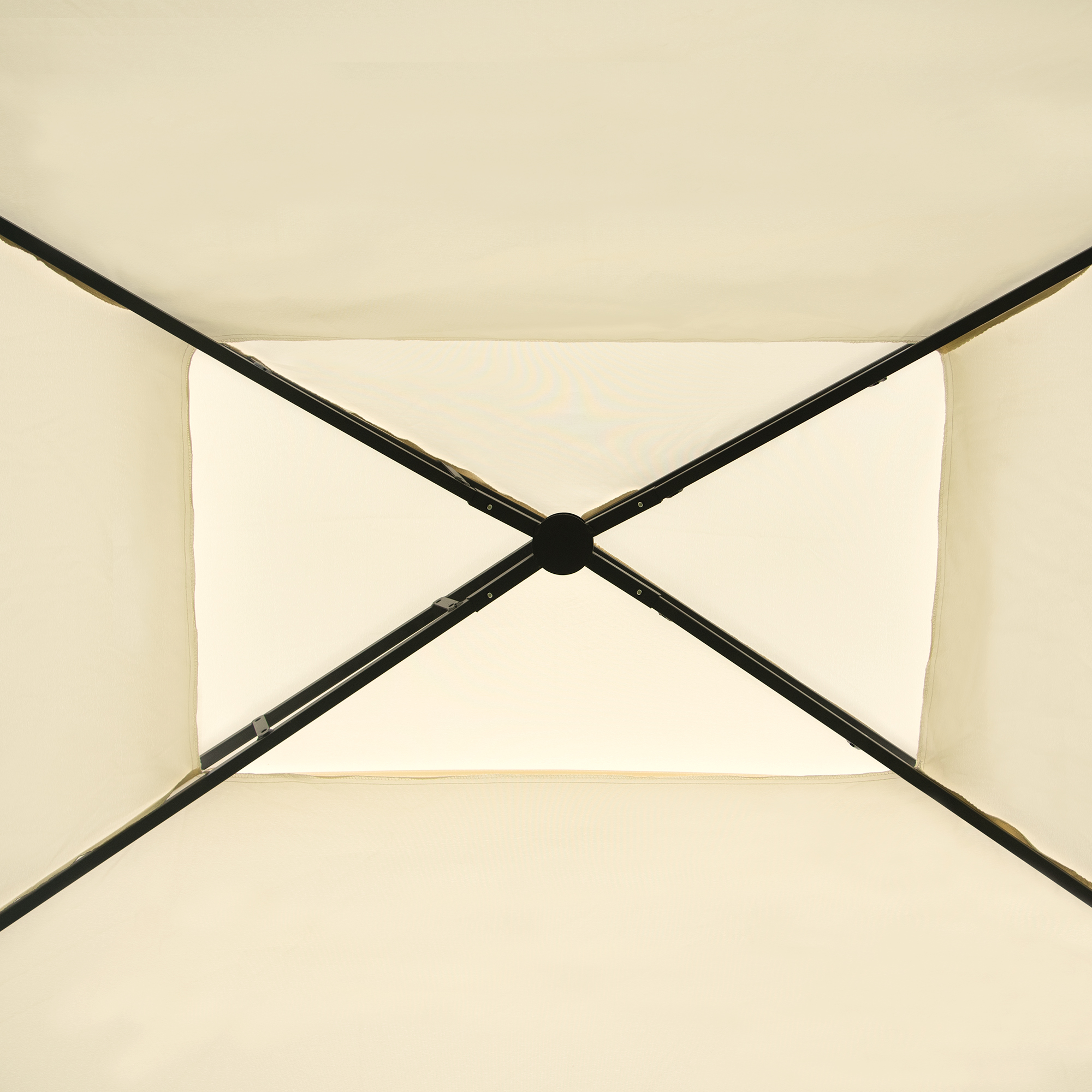 Mondawe 12Ft.Lx4.3Ft.W Iron Double Tiered Backyard Patio BBQ Grill Gazebo with Bar Counters Beige-Mondawe