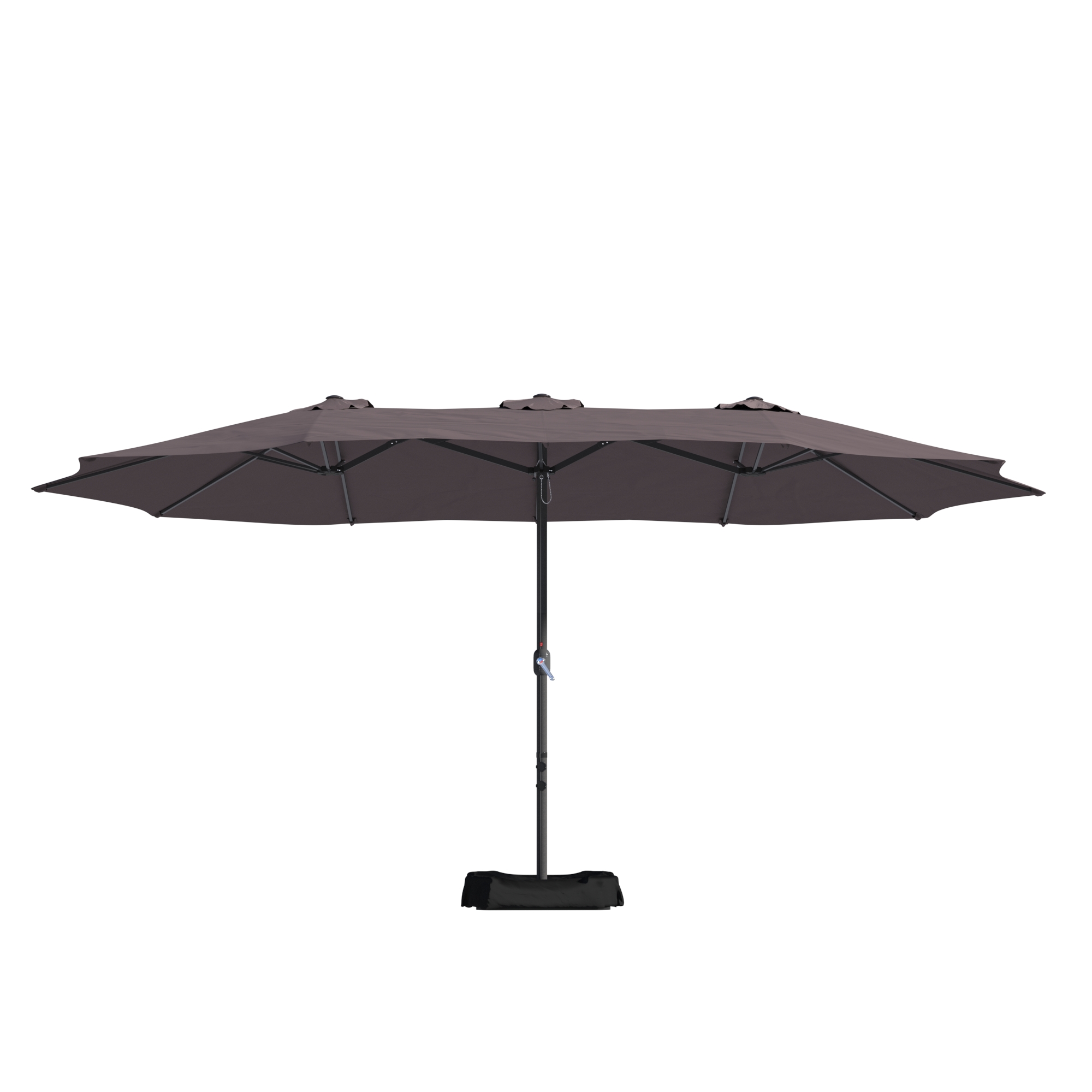 Mondawe 15ft Rectangular Patio Market Umbrella with Base-Mondawe