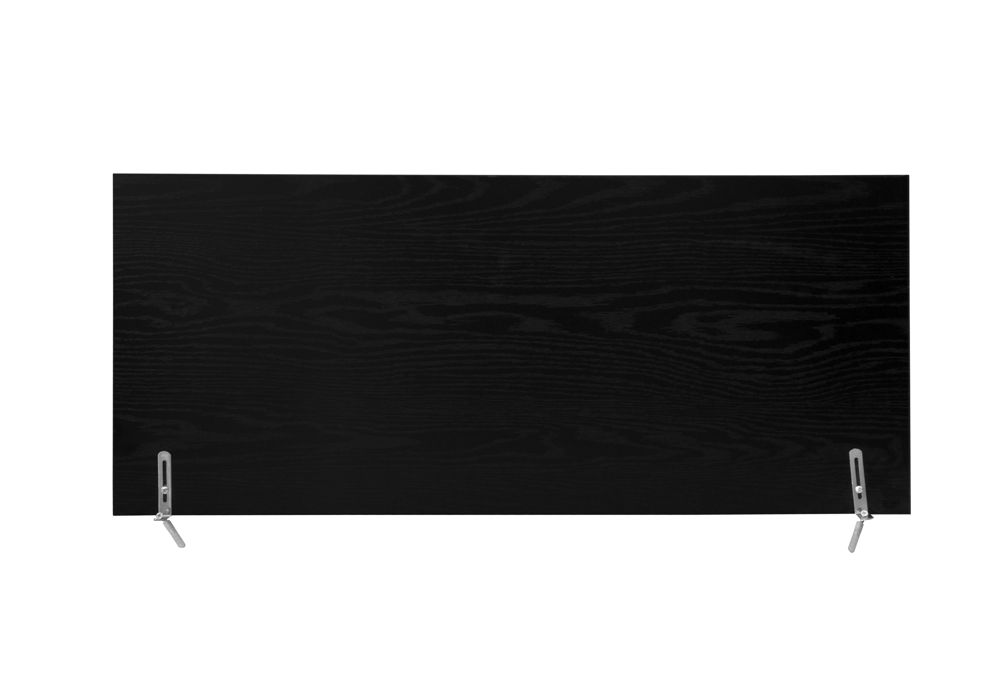 4 Door Cabinet with 4 Shelves with 4 Adjustable Inner Shelves, Storage Cabinet,  Black / Natural 