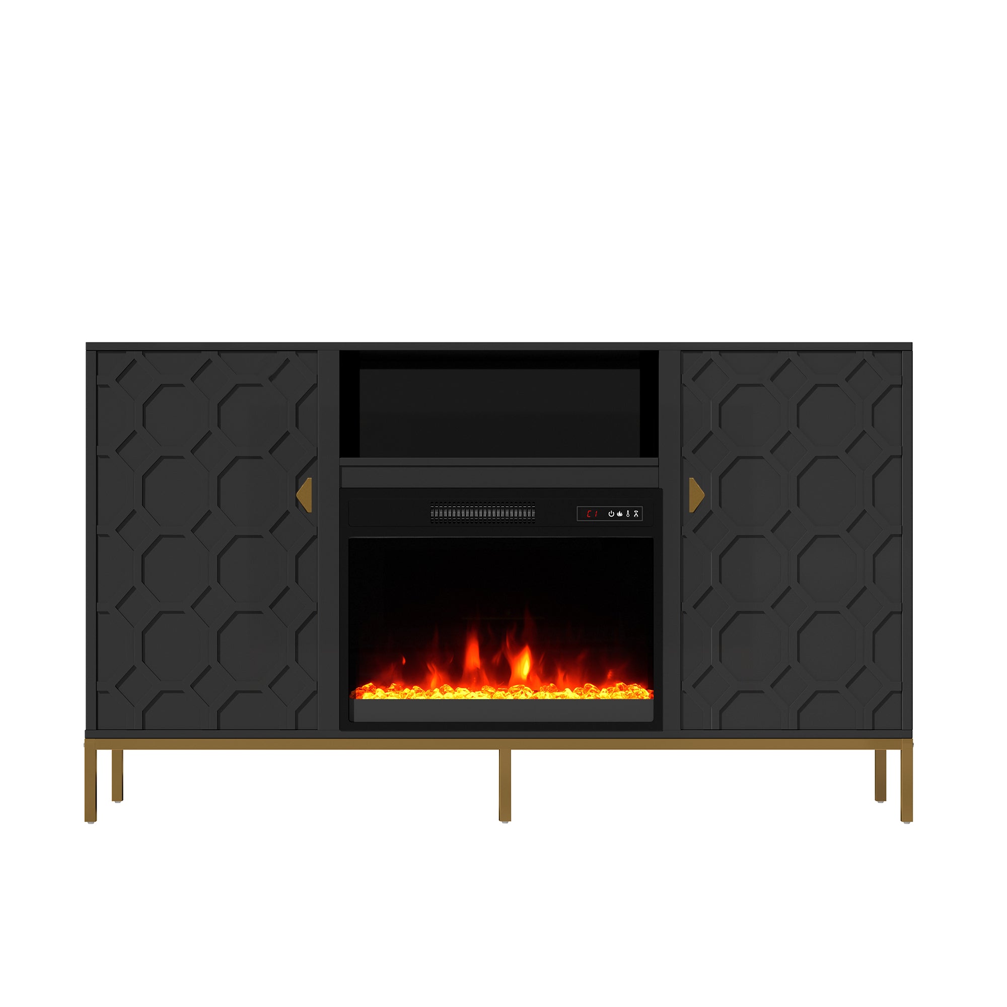 59.53'' TV Cabinet with Electric Fireplace