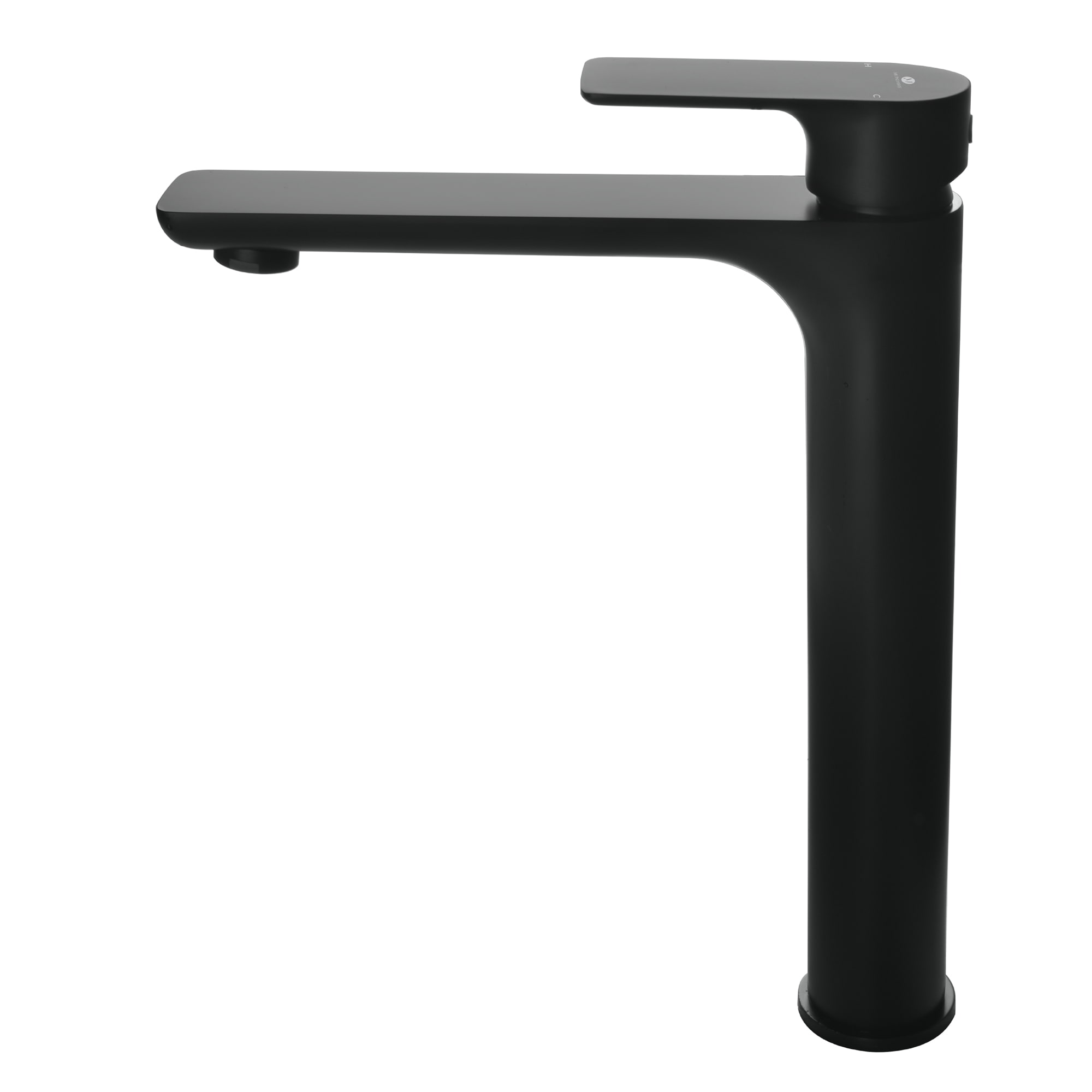 Mondawe Single Hole Modern Bathroom Faucet in Black/Gold-Mondawe