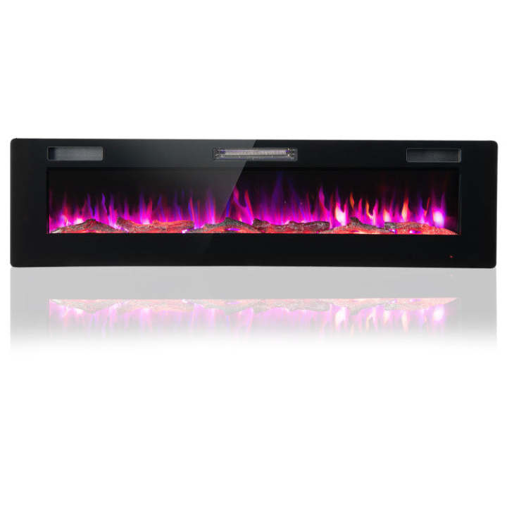 60 Inches Ultrathin Electric Fireplace with Remote Control and Timer
