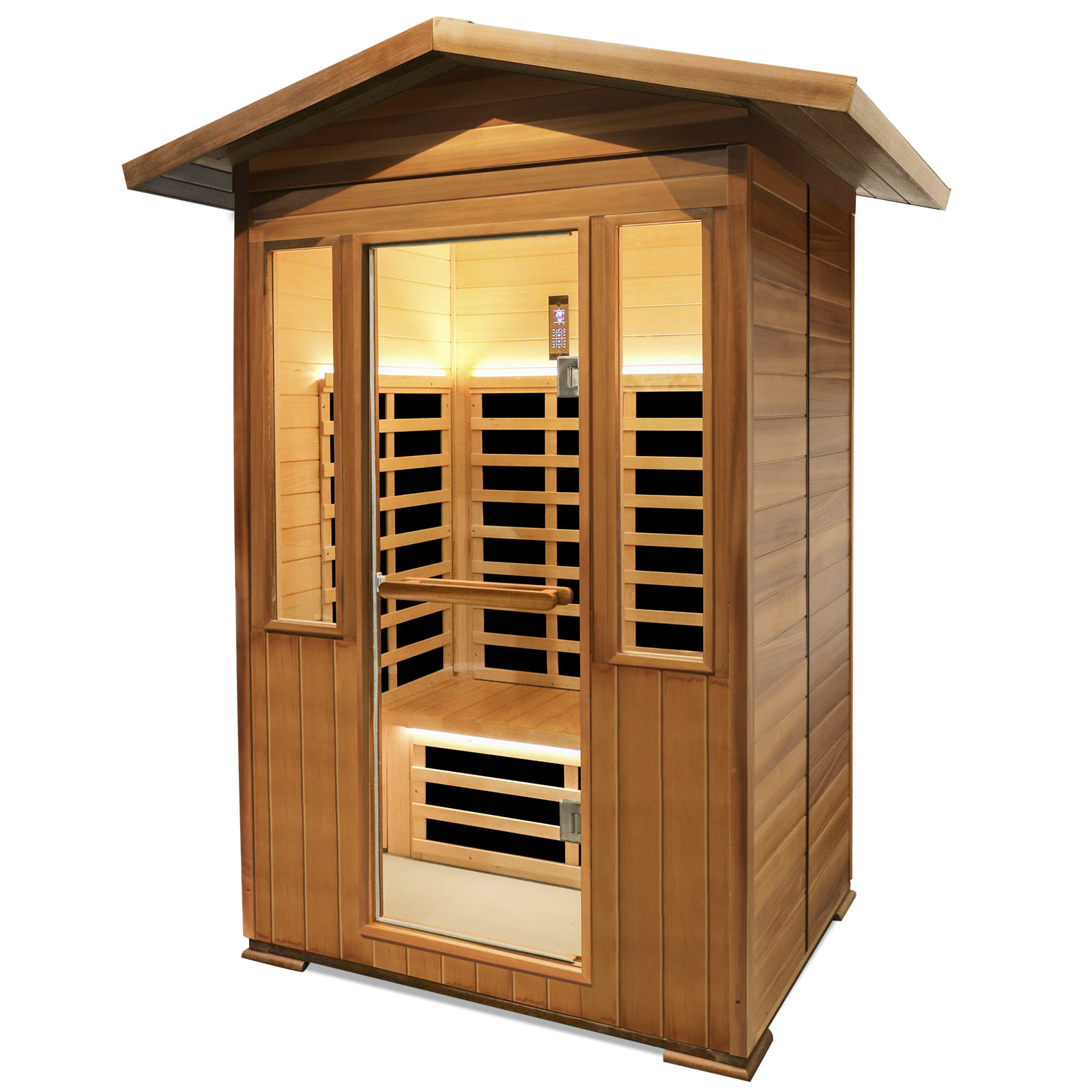 Outdoor Double Red Cedar Far Infrared Sauna Room 