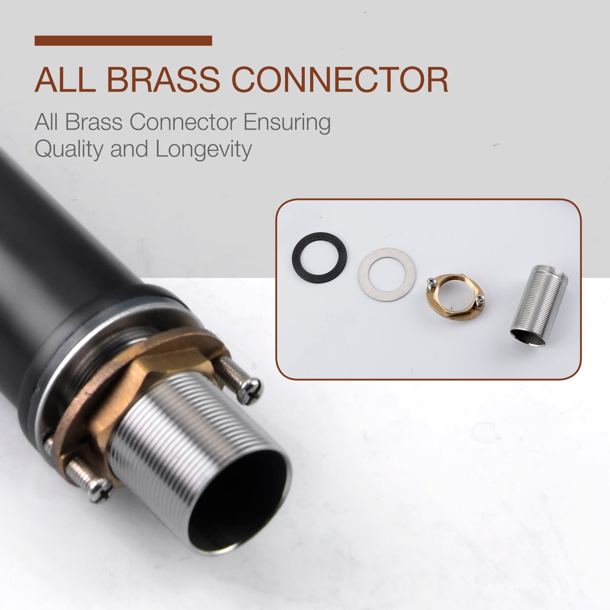 Mondawe Single Hole Modern Bathroom Water Faucet-Mondawe