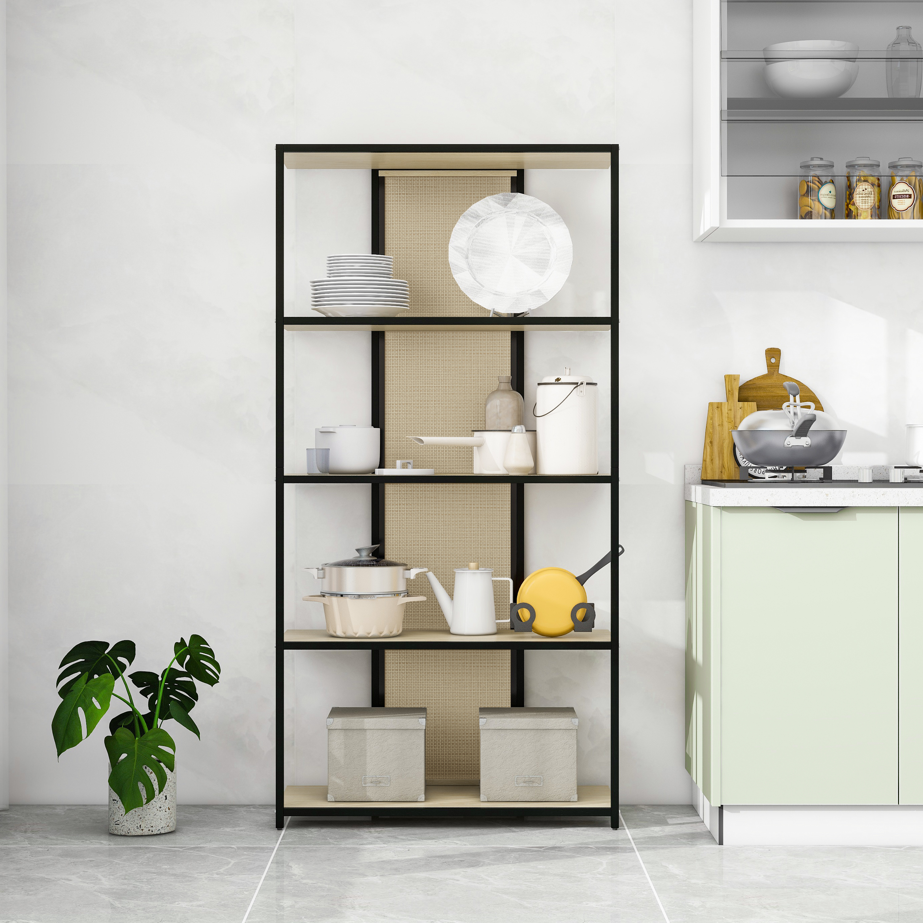 5 LAYER RACK,Suitable for Bedroom, Living Room, Study, Dining Room and Entrance