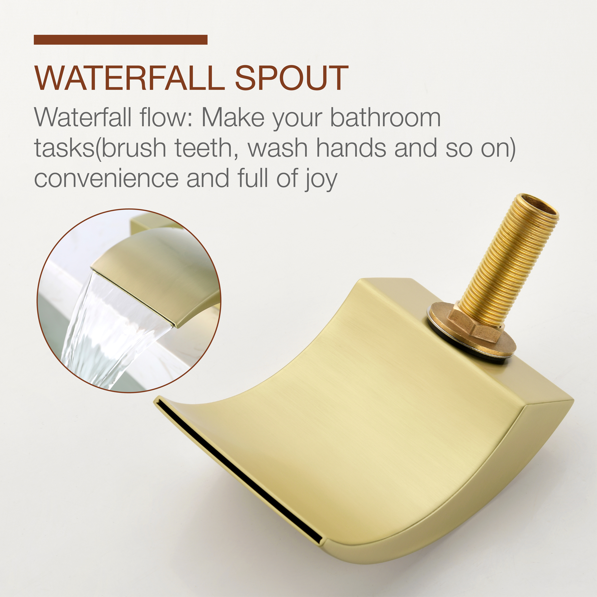 Mondawe Double Handle 8-Inch Center Wide-Spread Bathroom Faucet in Nickel/Gold/Black-Mondawe