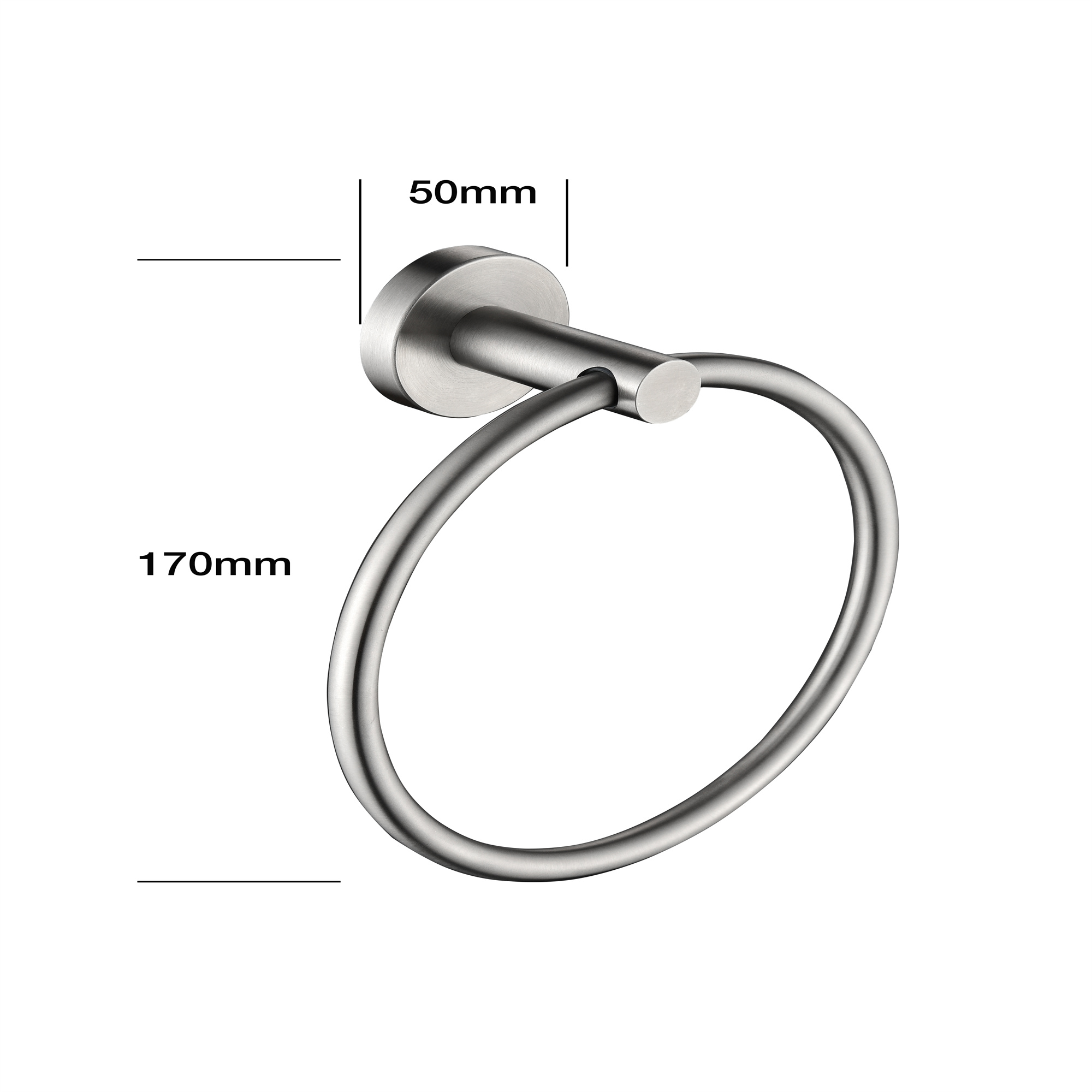 6 Piece Stainless Steel Bathroom Towel Rack Set Wall Mount-Mondawe