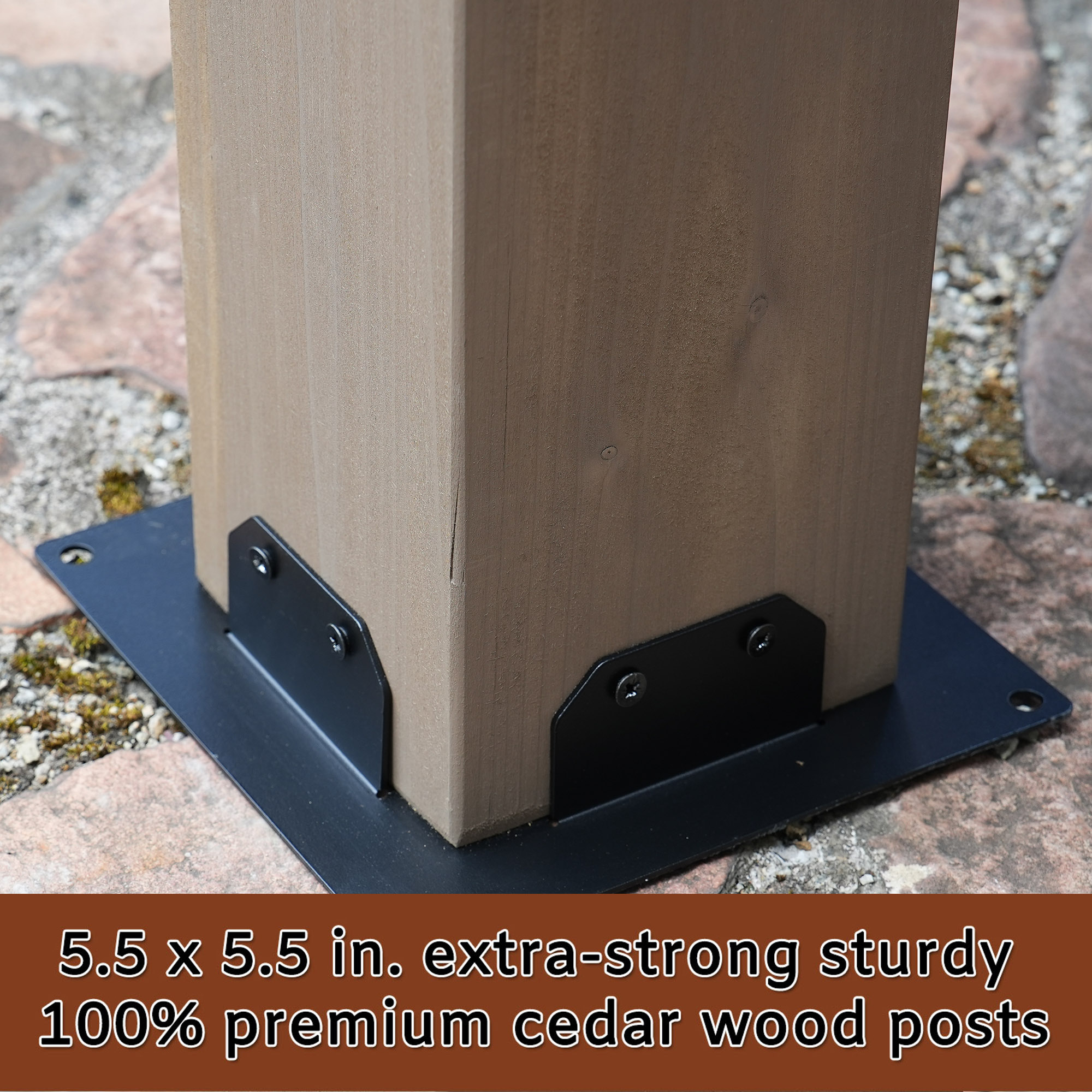 12 ft. x 20 ft. Outdoor Cedar Wood Frame Patio Gazebo