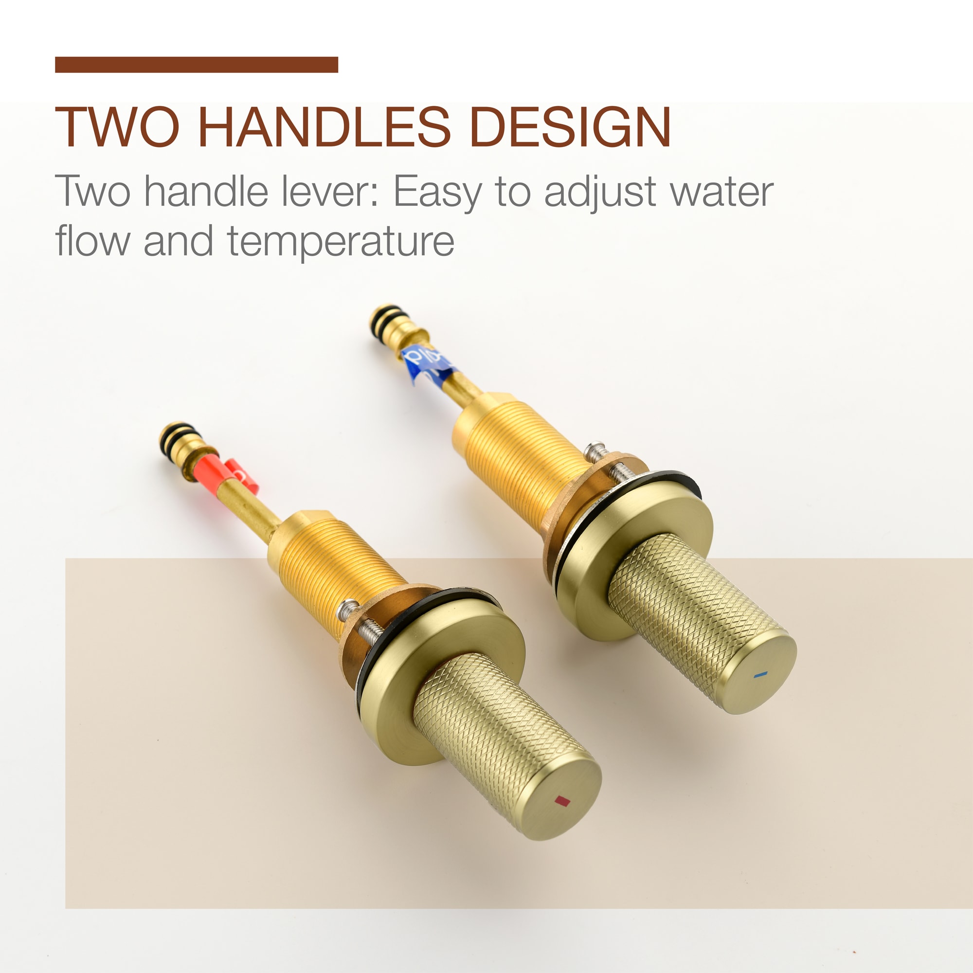 Mondawe Double Handle 8-Inch Center Wide-Spread Bathroom Faucet-Mondawe