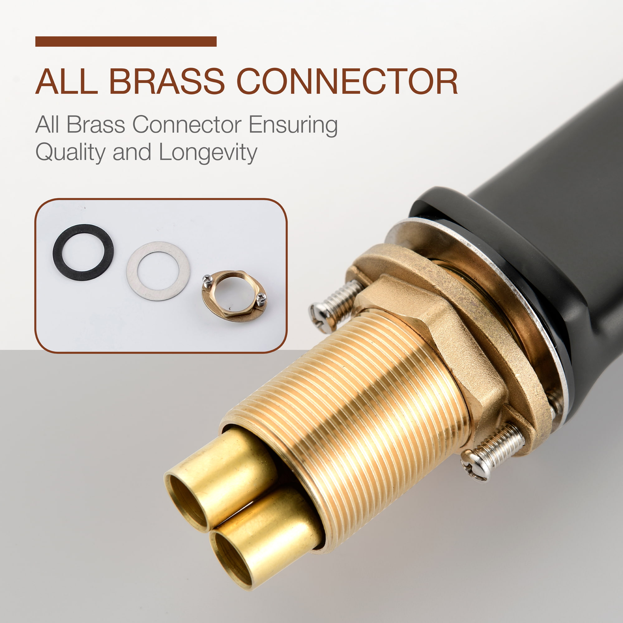 Mondawe Modern Design Single Hole Bathroom Faucet(Black/Gray/Gold)-Mondawe