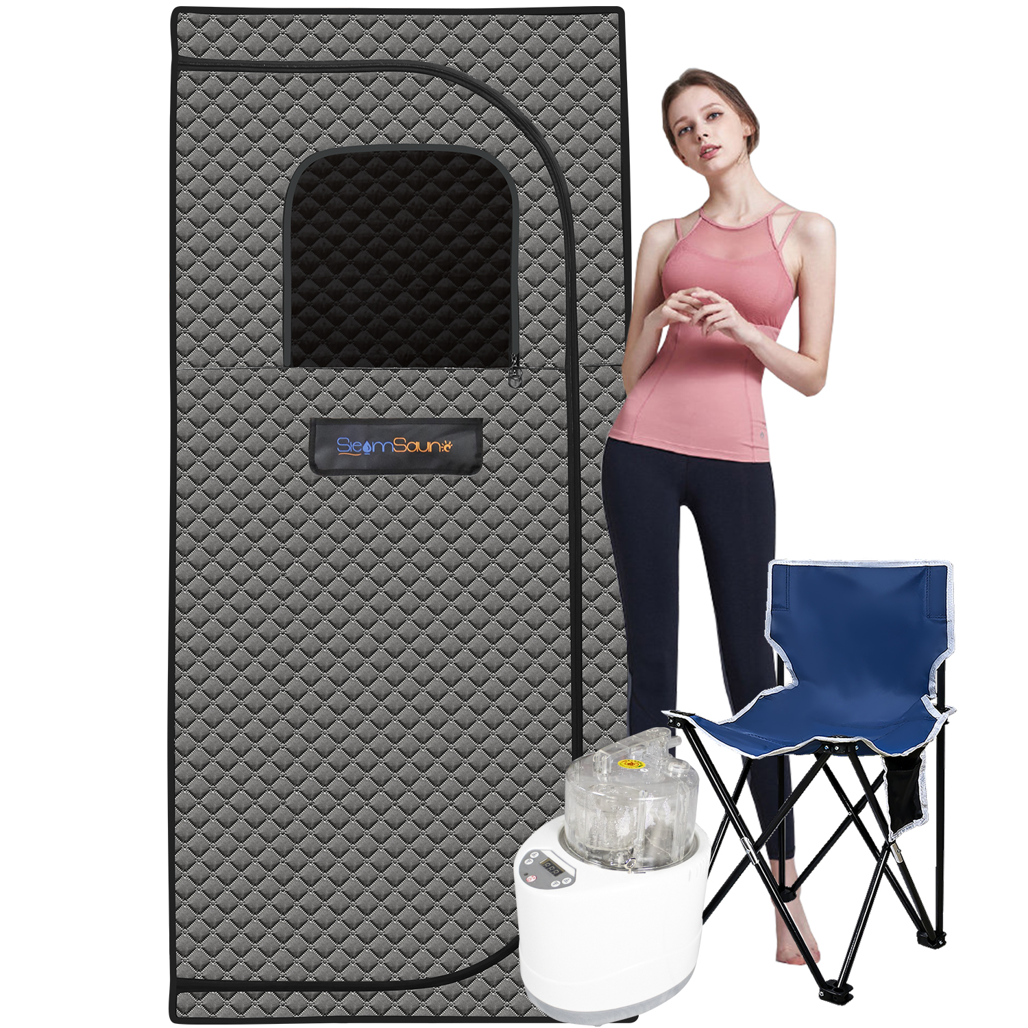 Sojourner Portable Sauna for Home - Steam Sauna Tent, Personal Sauna - Sauna Heater, Tent, Chair, Remote Included for Home Sauna - Enjoy Your Own Personal Spa 
