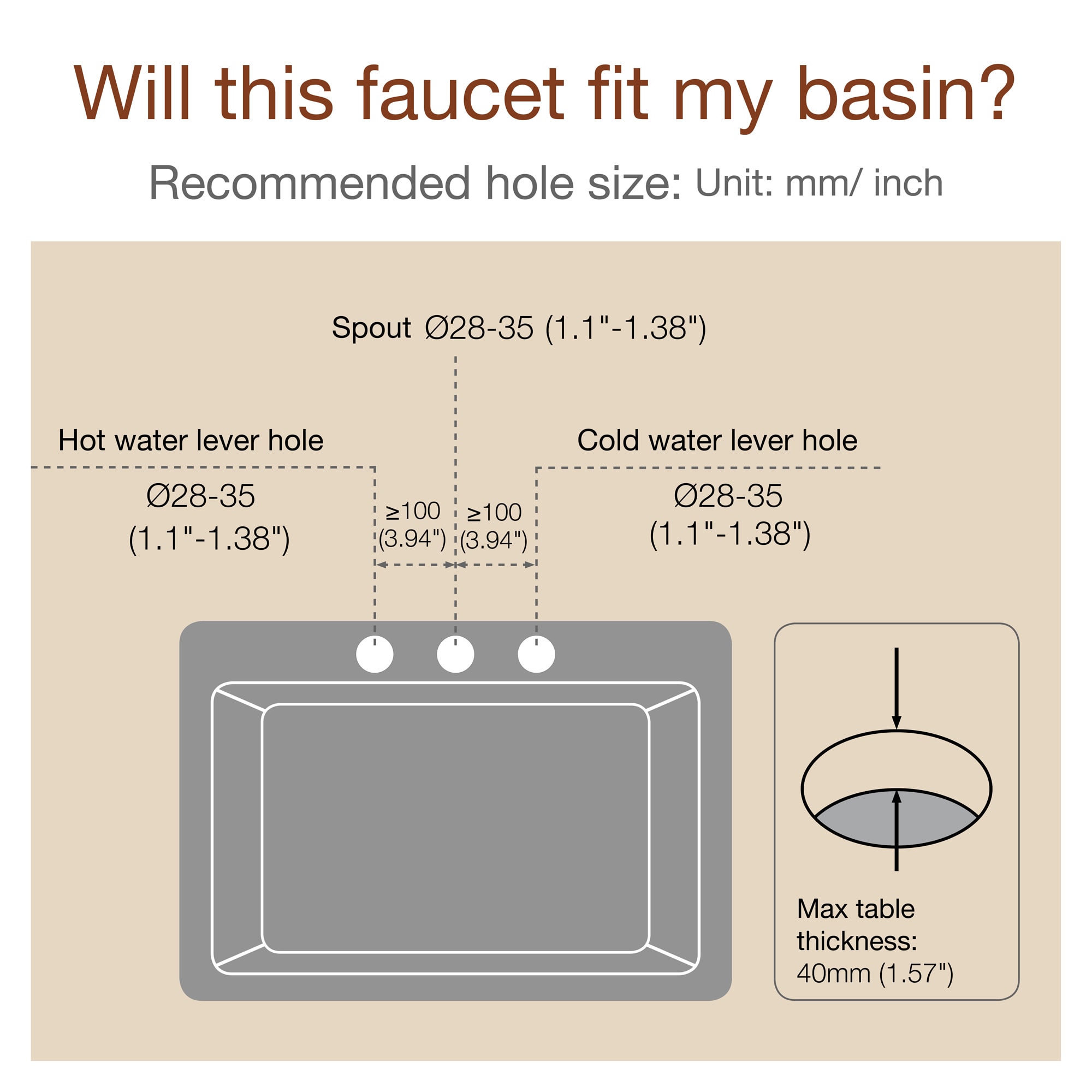 Mondawe Double Handle 8 Inch Brass 3 Hole Widespread Bathroom Sink Faucet(Black/Gold/Nickel)-Mondawe