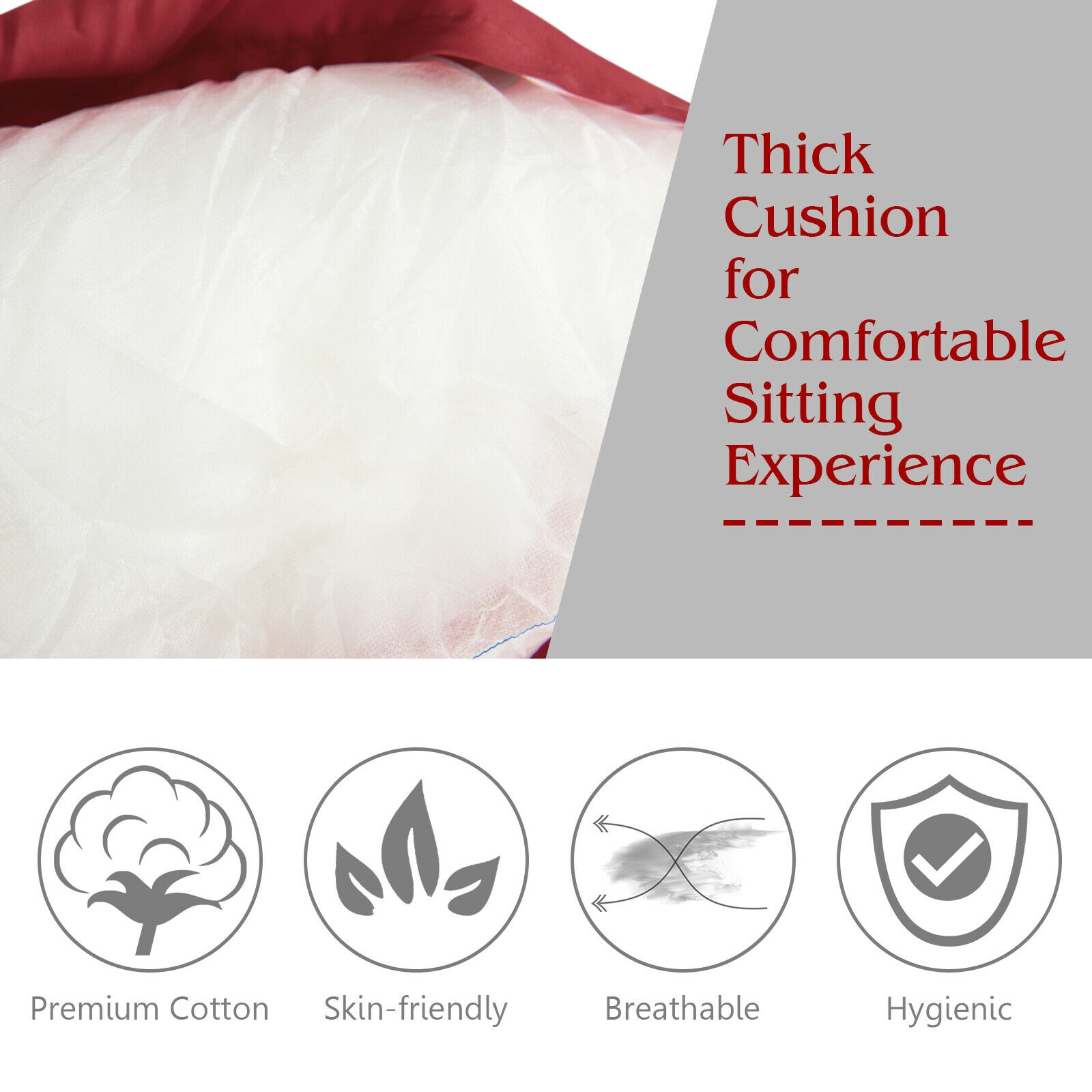 Mondawe Rattan Papasan Chair Ergonomic 360-degree Swivel Soft Cushion Garden-Mondawe