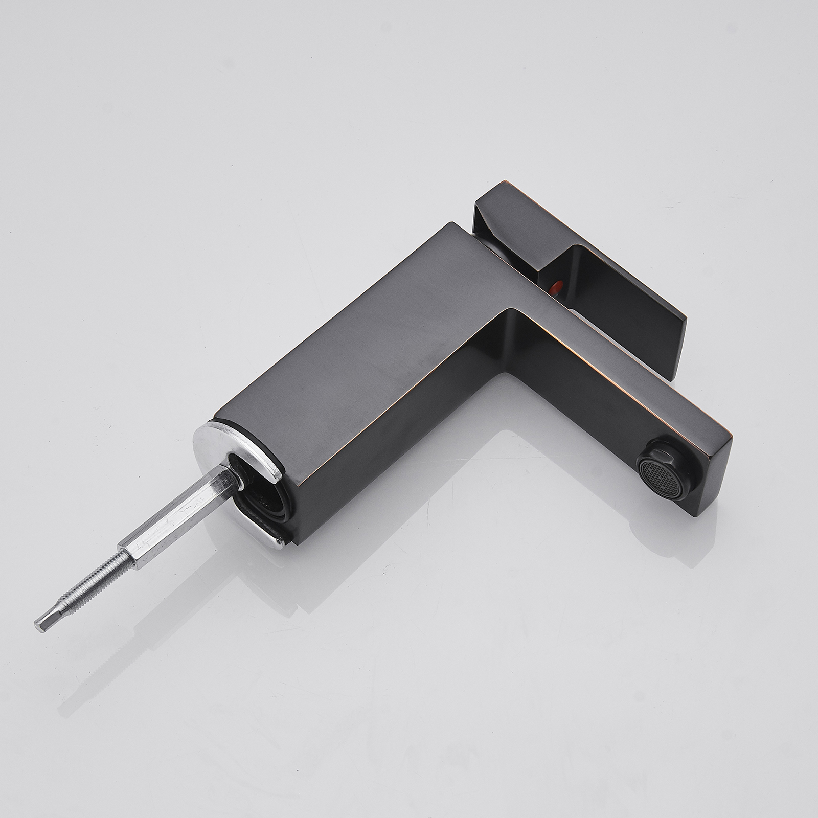 Boyel Living Single Handle Single Hole Bathroom Faucet with Deckplate Included, Pop Up Drain and Water Supply Hoses in Chrome/Matte Black/Brushed Nickel/Oil Rubbed Bronze