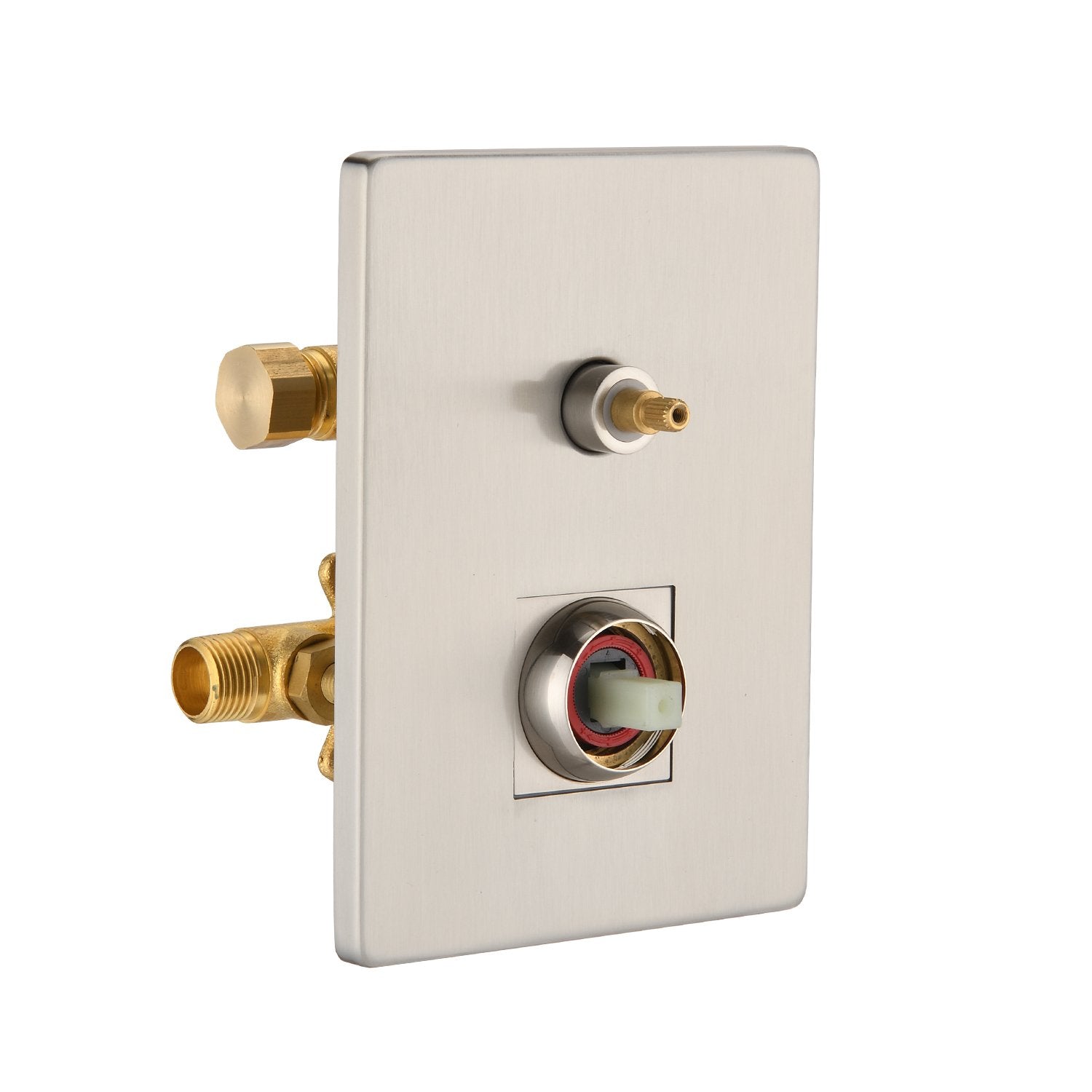 1-Spray Patterns with 2.5 GPM Ceiling Mount Dual Shower Heads- Valve Included