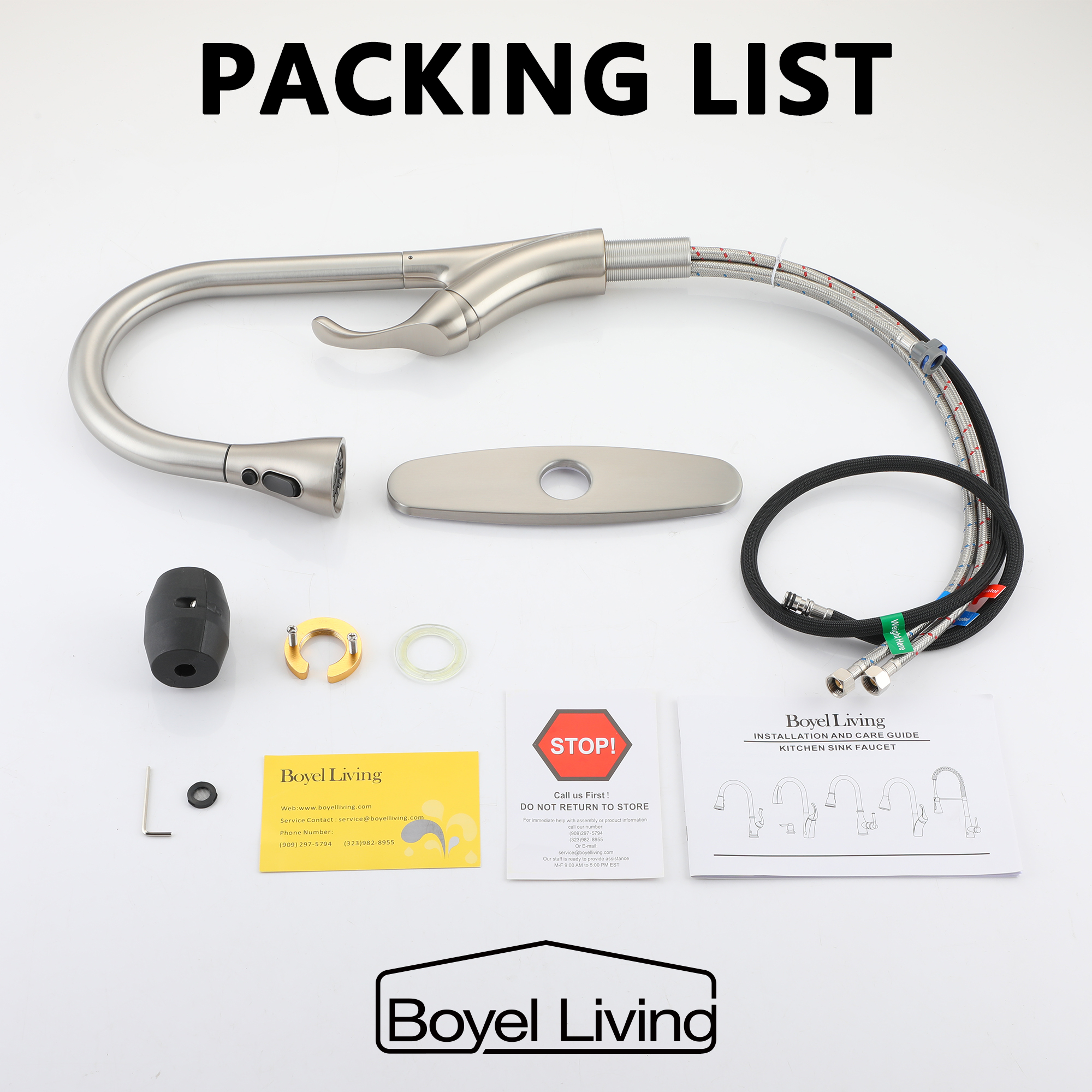 Kitchen Faucet with Pull Down Sprayer