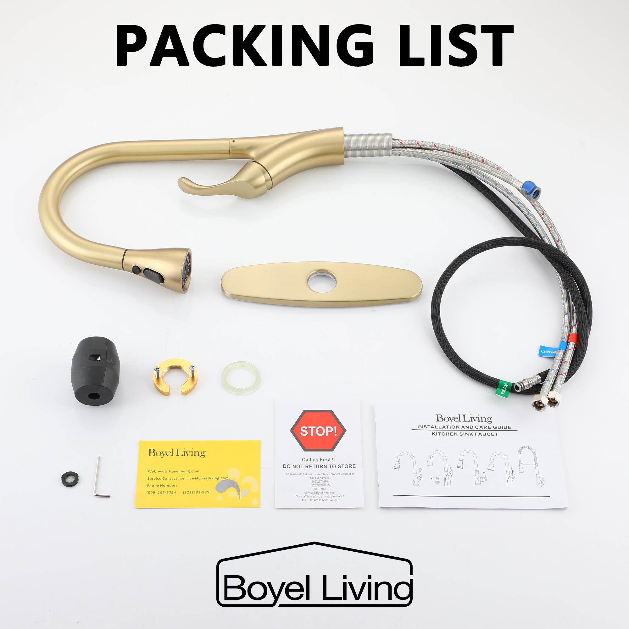 Kitchen Faucet with Pull Down Sprayer