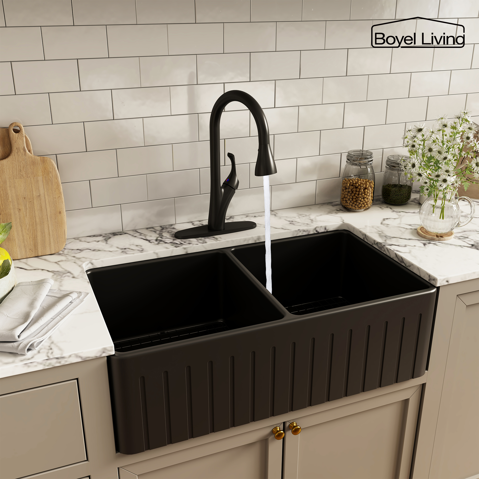 Kitchen Faucet with Pull Down Sprayer