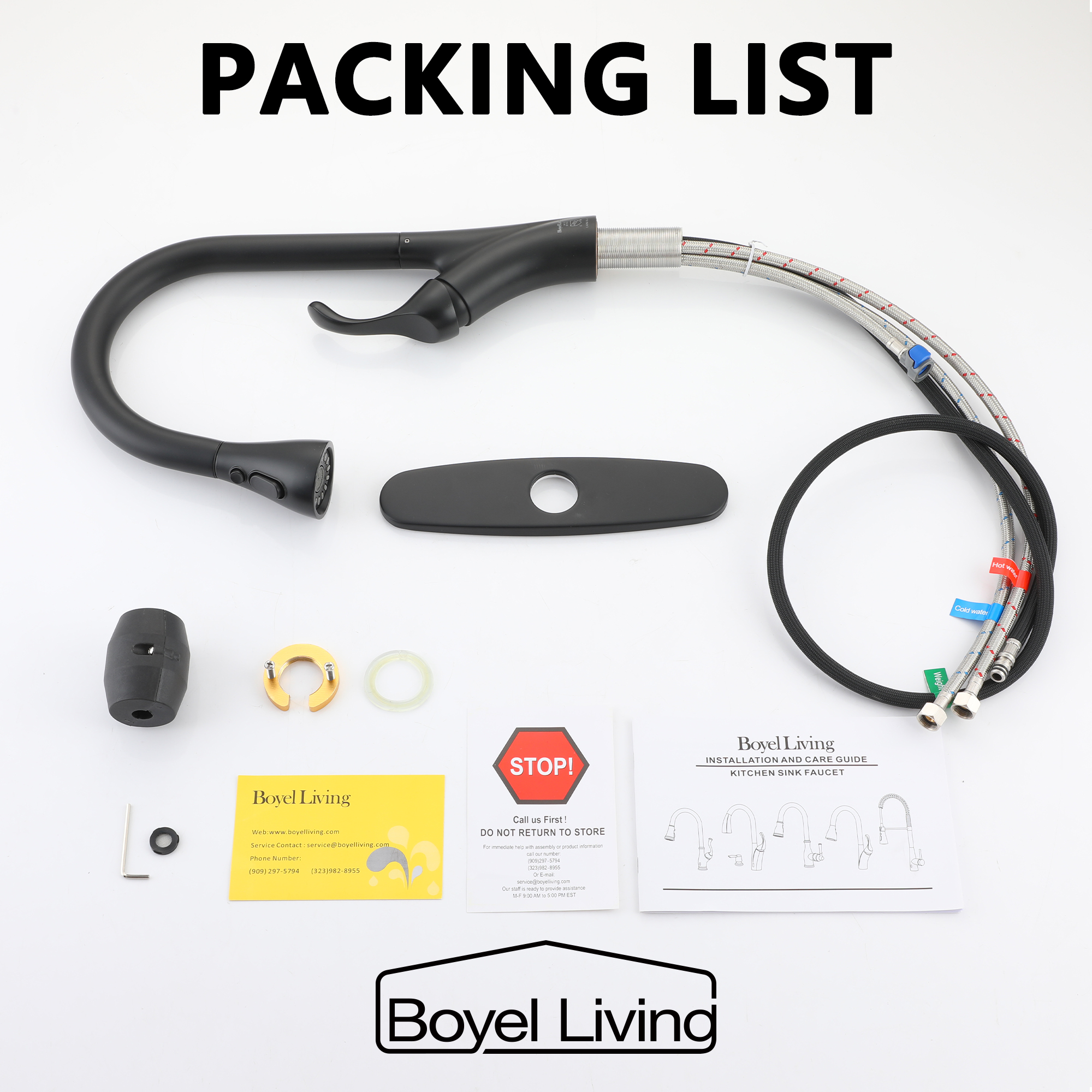 Kitchen Faucet with Pull Down Sprayer