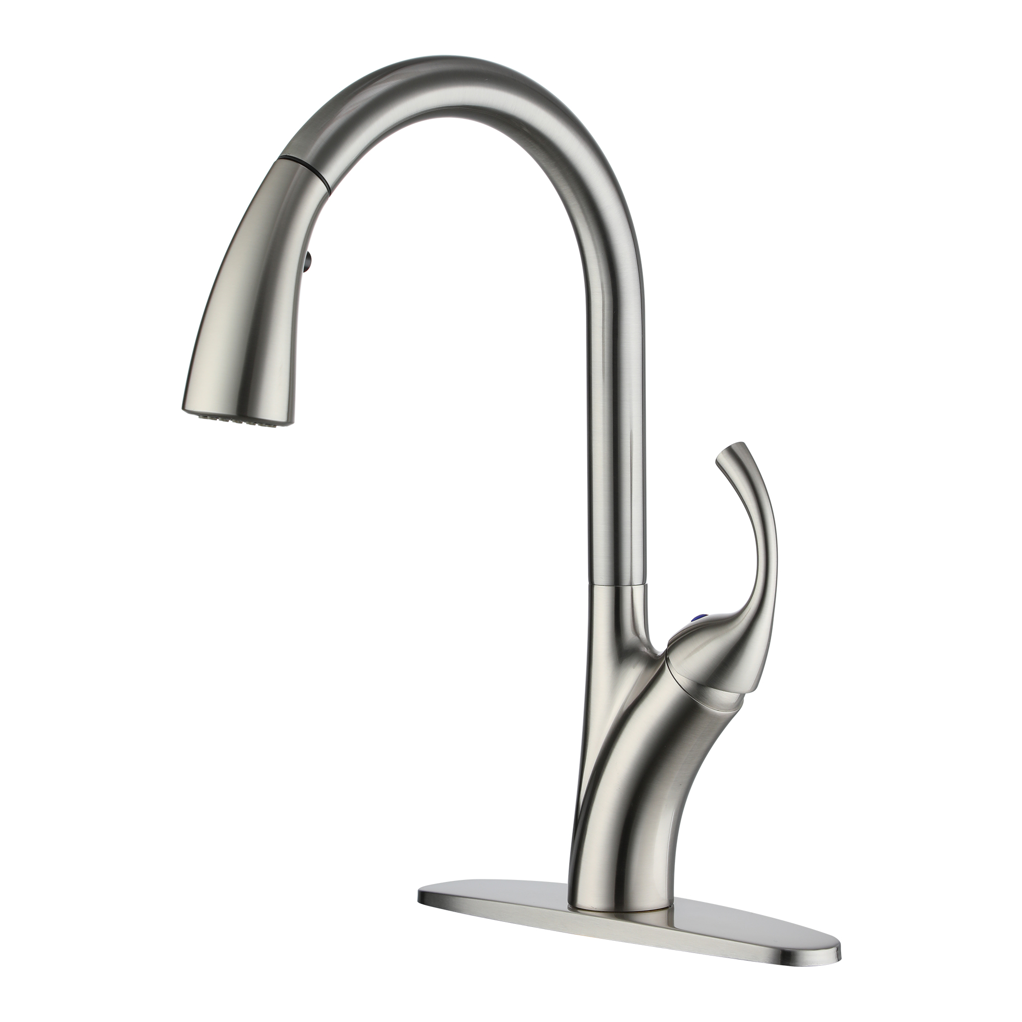 Ultra-Thin Integrated Handle With Pull-Out Kitchen Faucet