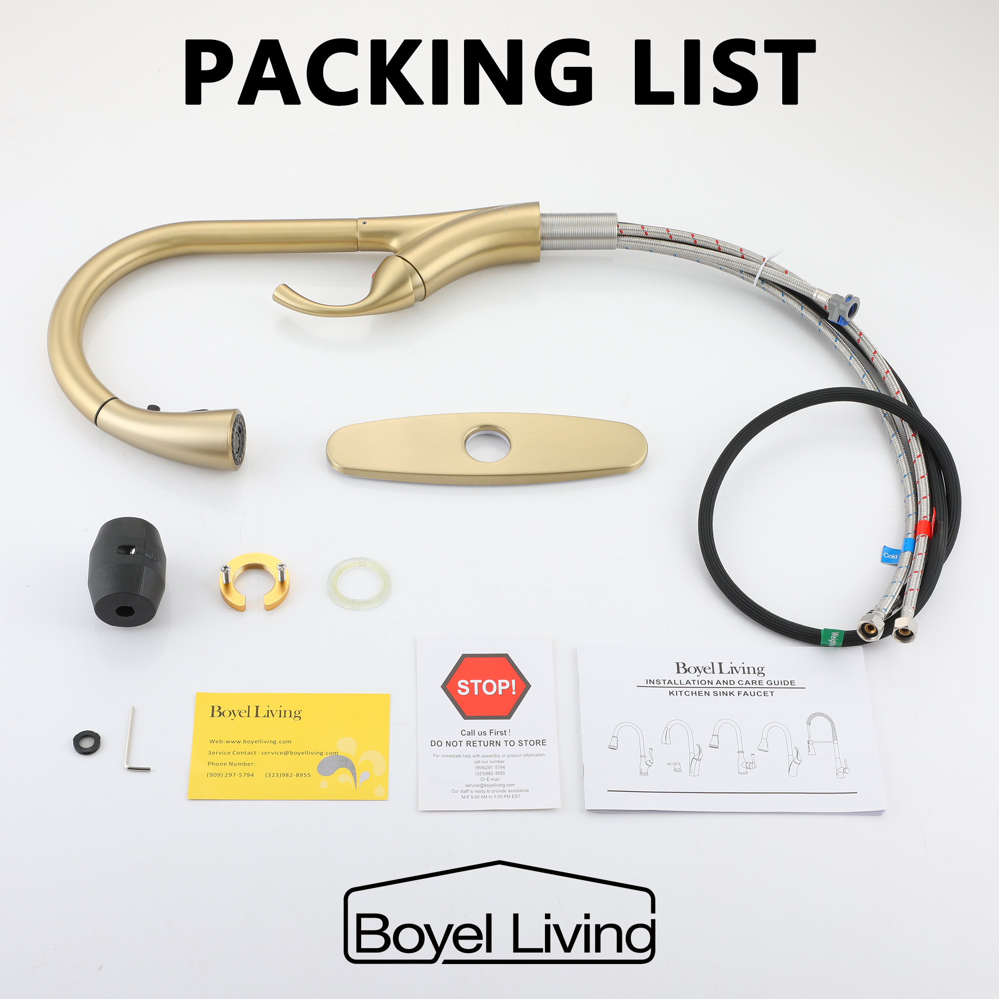 Ultra-Thin Integrated Handle With Pull-Out Kitchen Faucet