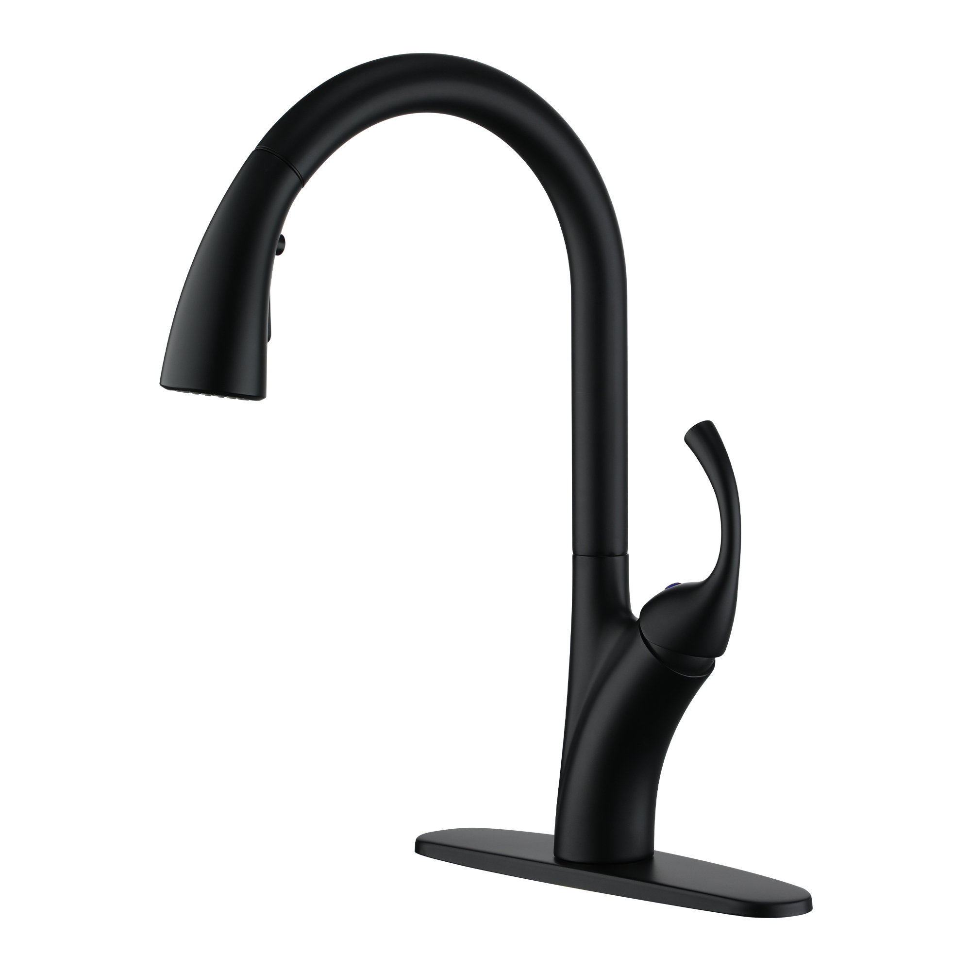 Ultra-Thin Integrated Handle With Pull-Out Kitchen Faucet